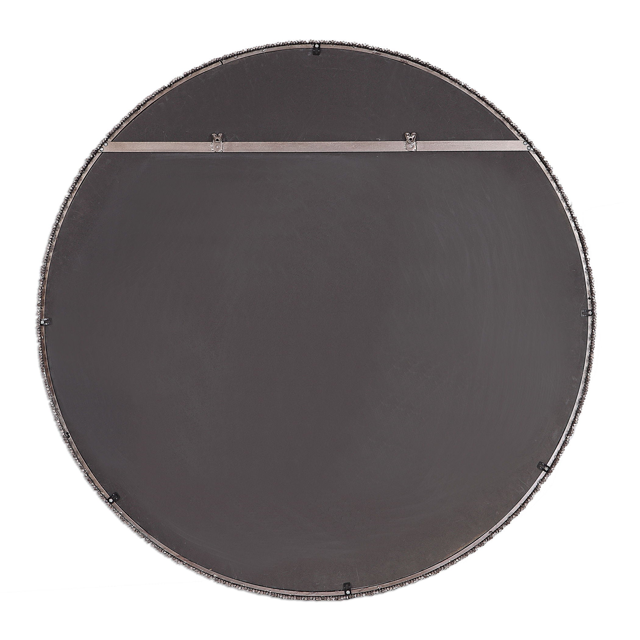 Ada - Round Steel Mirror - Dark Gray