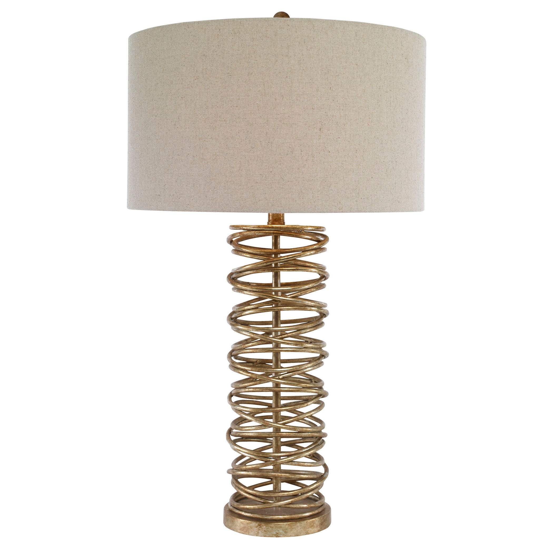 Amarey - Metal Ring Table Lamp - Gold