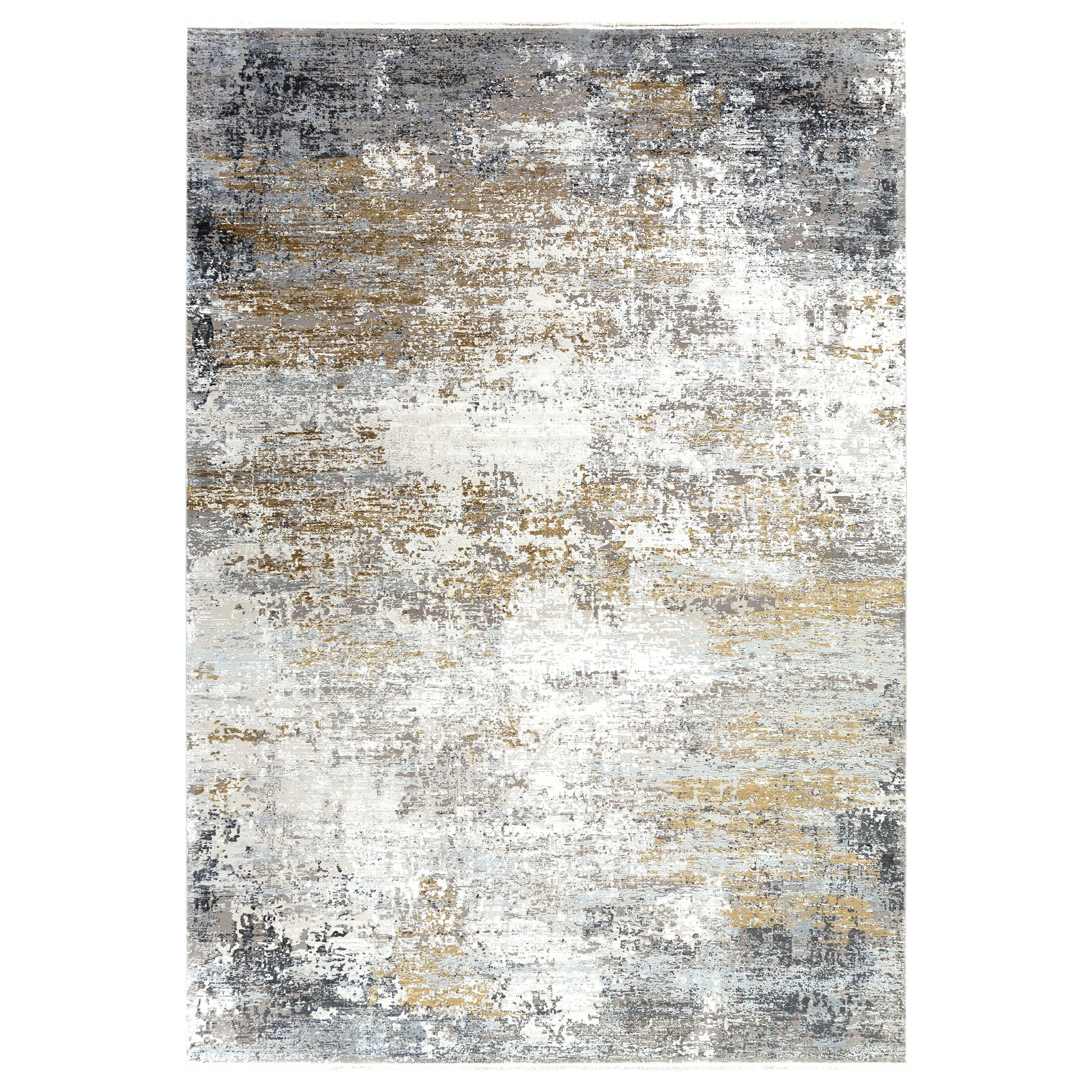 Ulen - Abstract 5 X 7.5 Rug - Pearl Silver