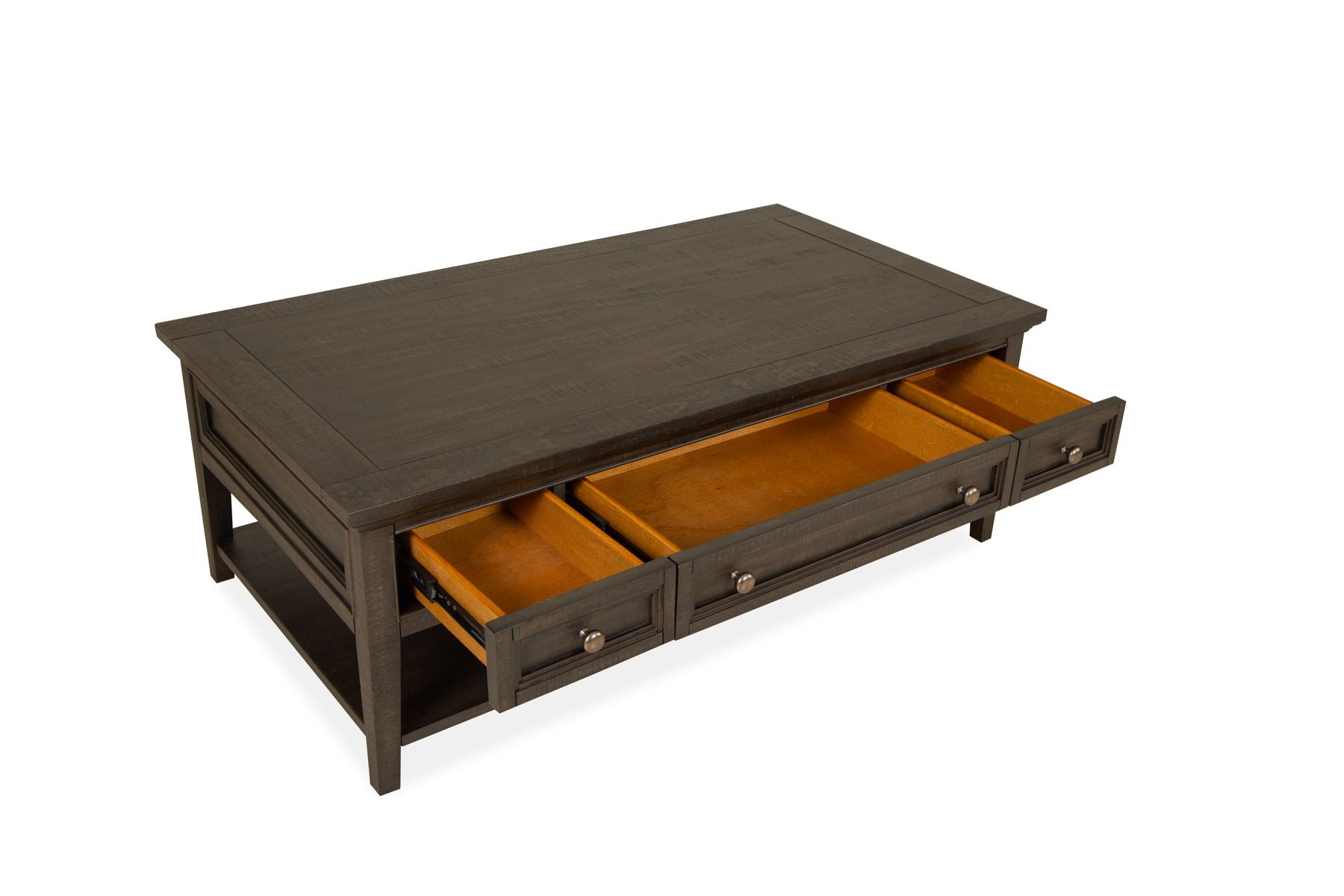 Westley Falls - Rectangular Cocktail Table With Casters - Graphite