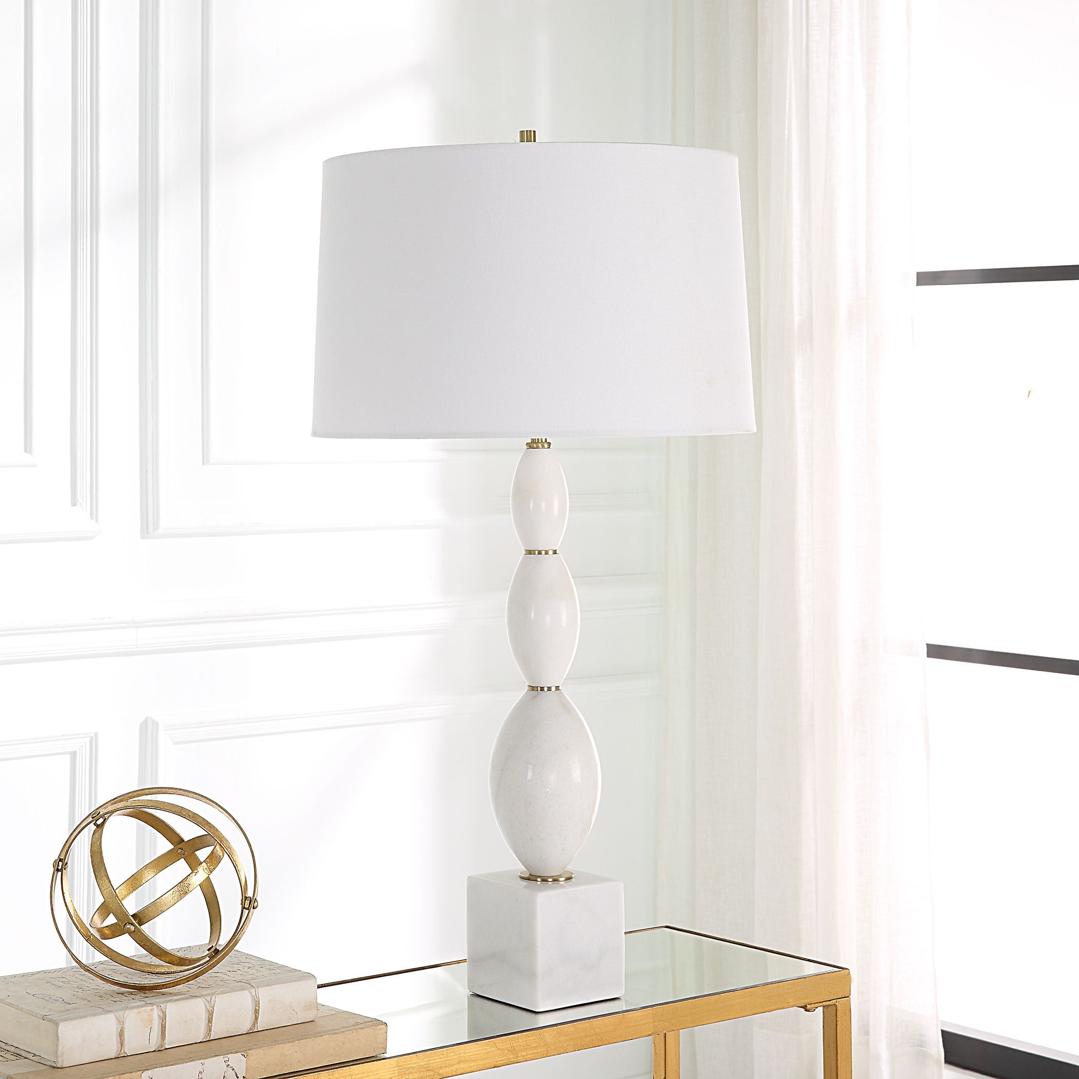 Regalia - White Marble Table Lamp