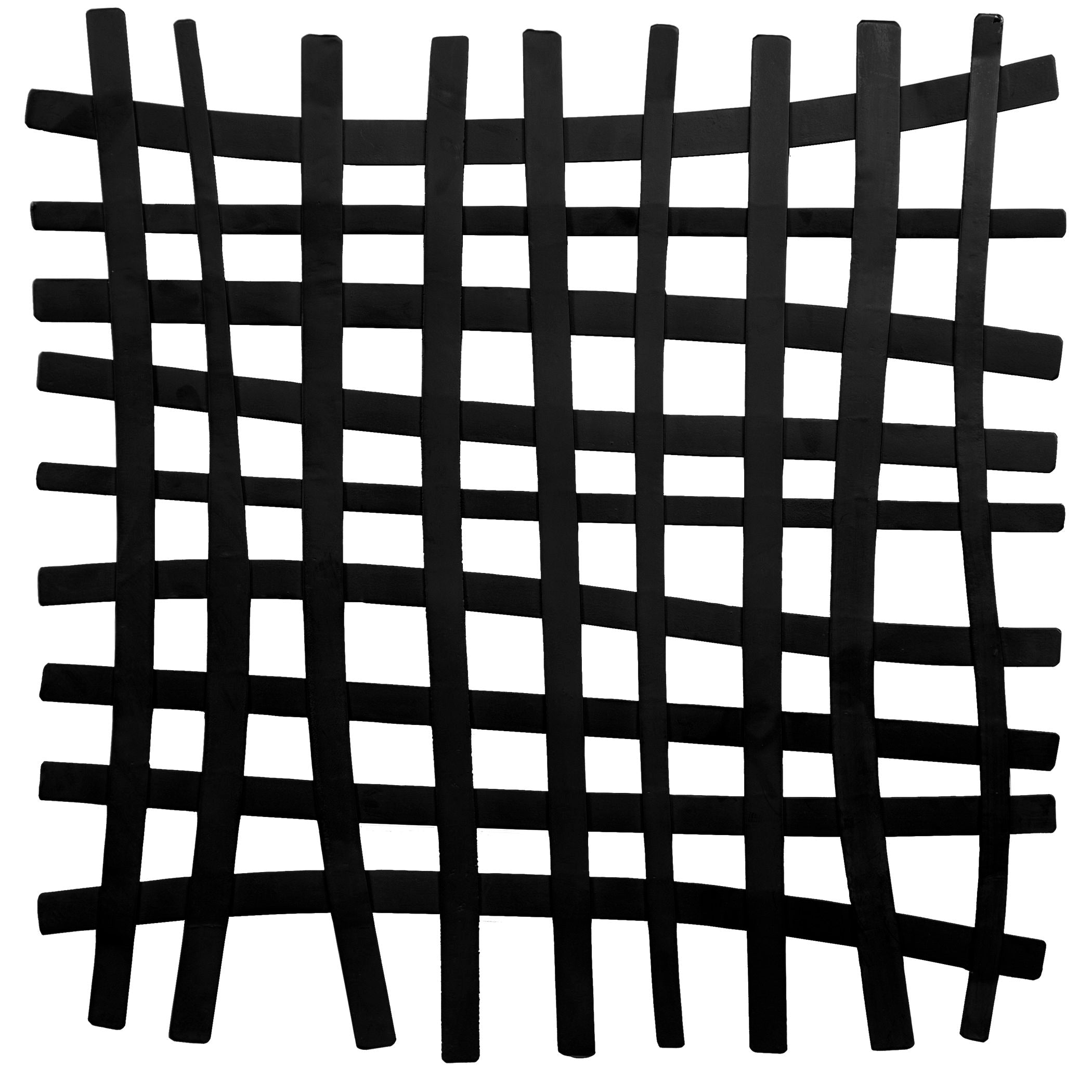 Gridlines - Iron Wall Decor - Black