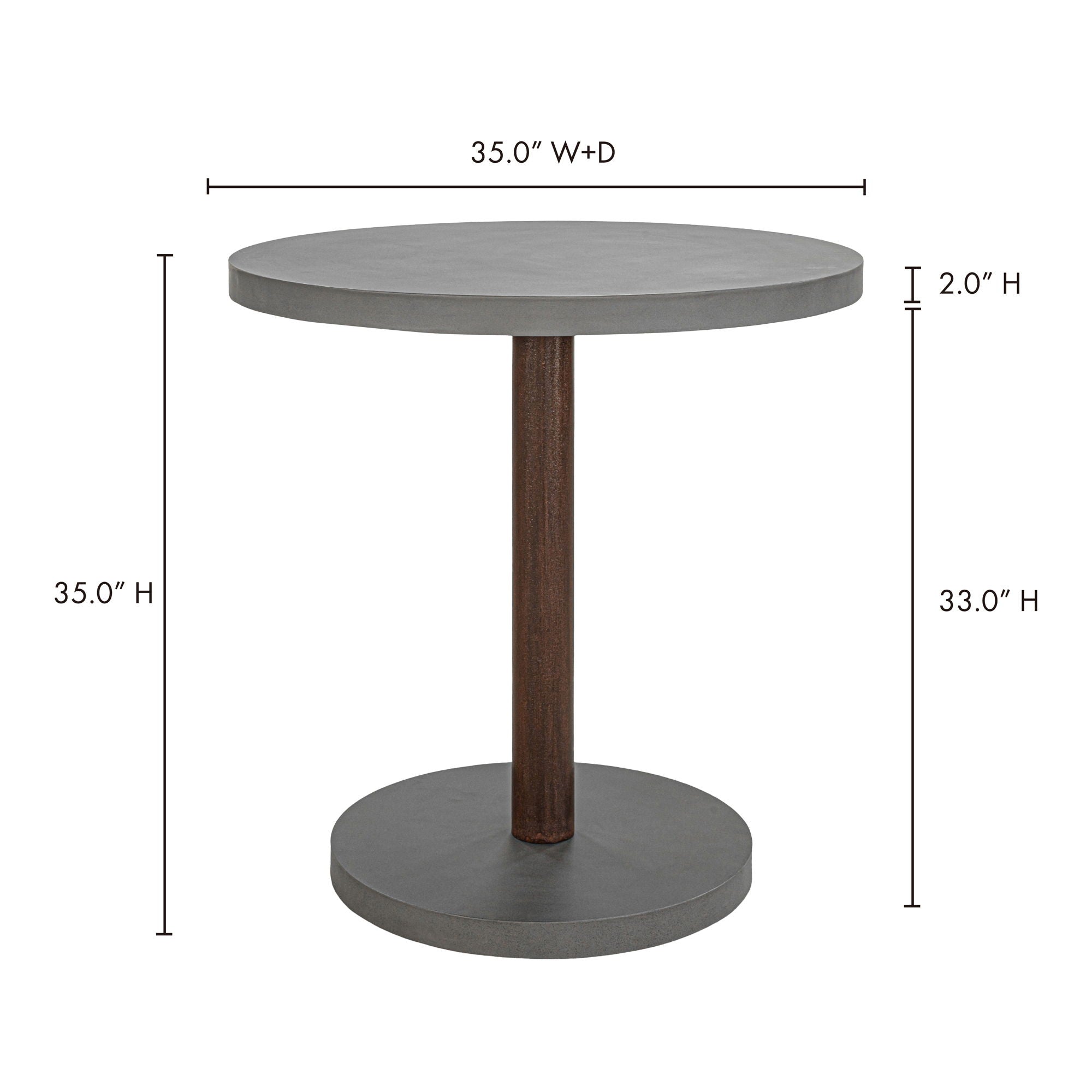 Hagan - Outdoor Counter Height Table - Gray