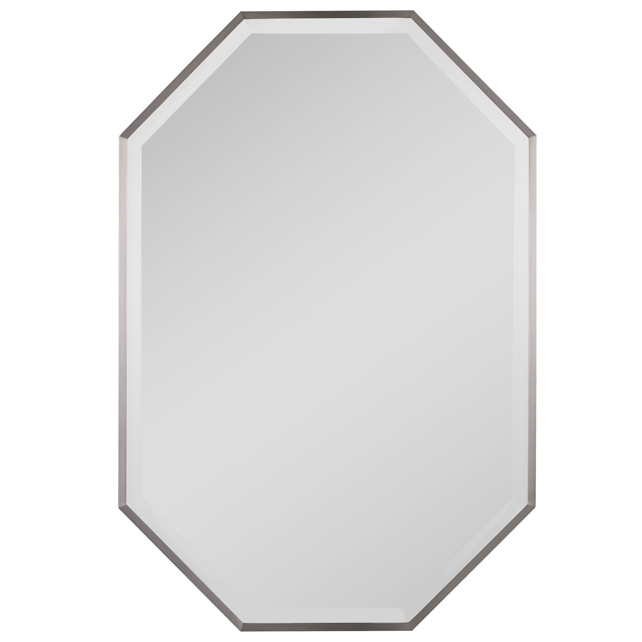 Stuartson - Octagon Vanity Mirror - Pearl Silver