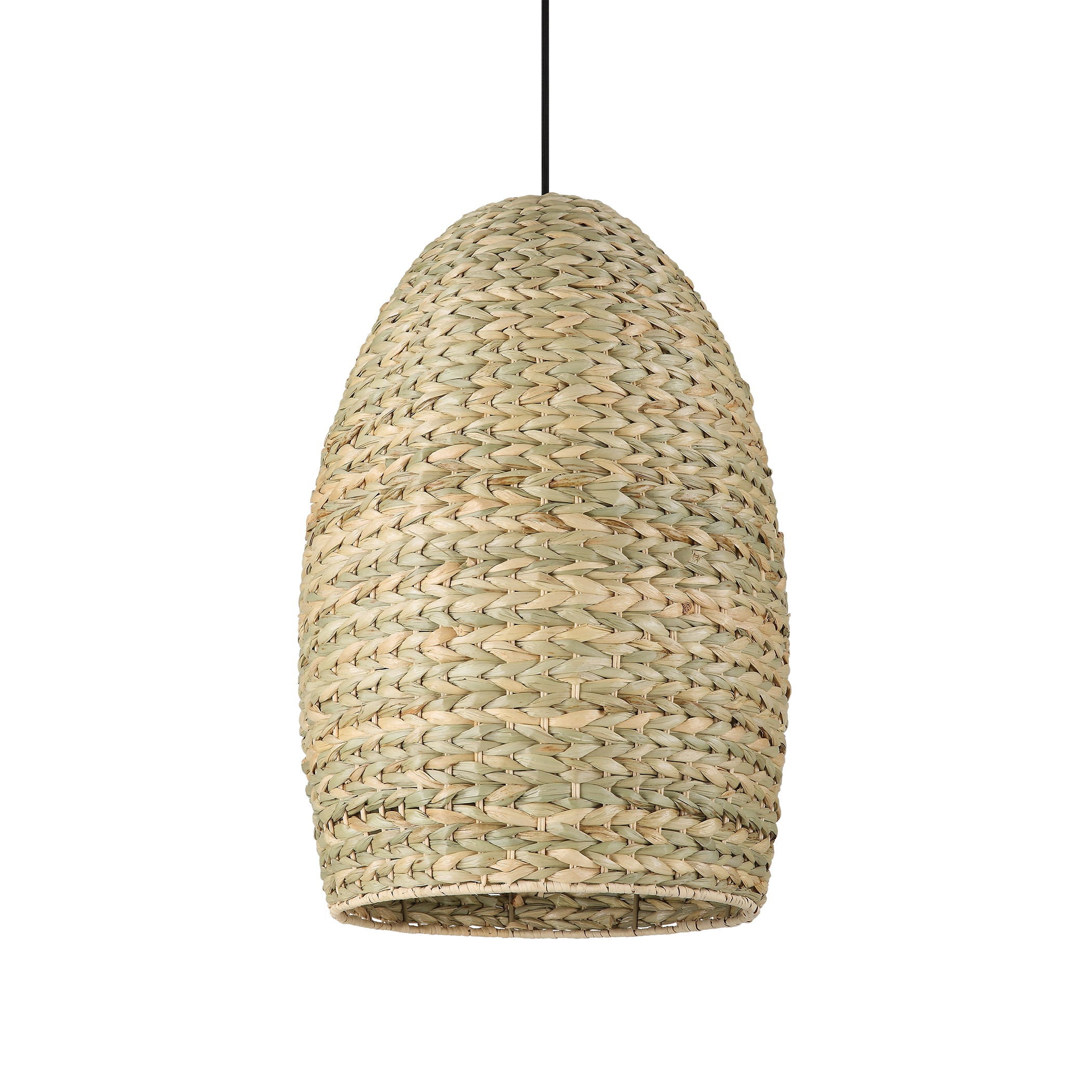 Cardamom - 1 Light Woven Rope Pendant - Beige