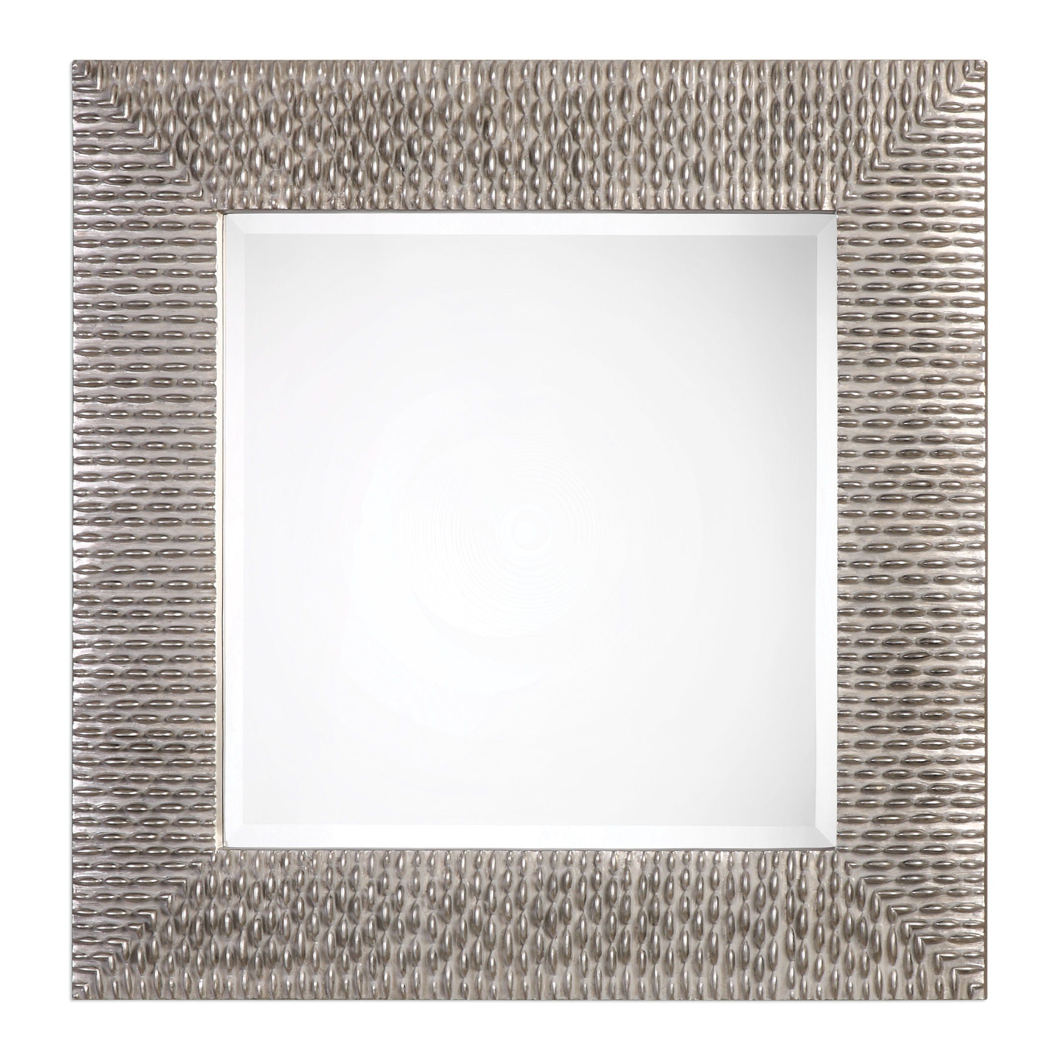 Cressida - Square Mirror - Distressed Silver