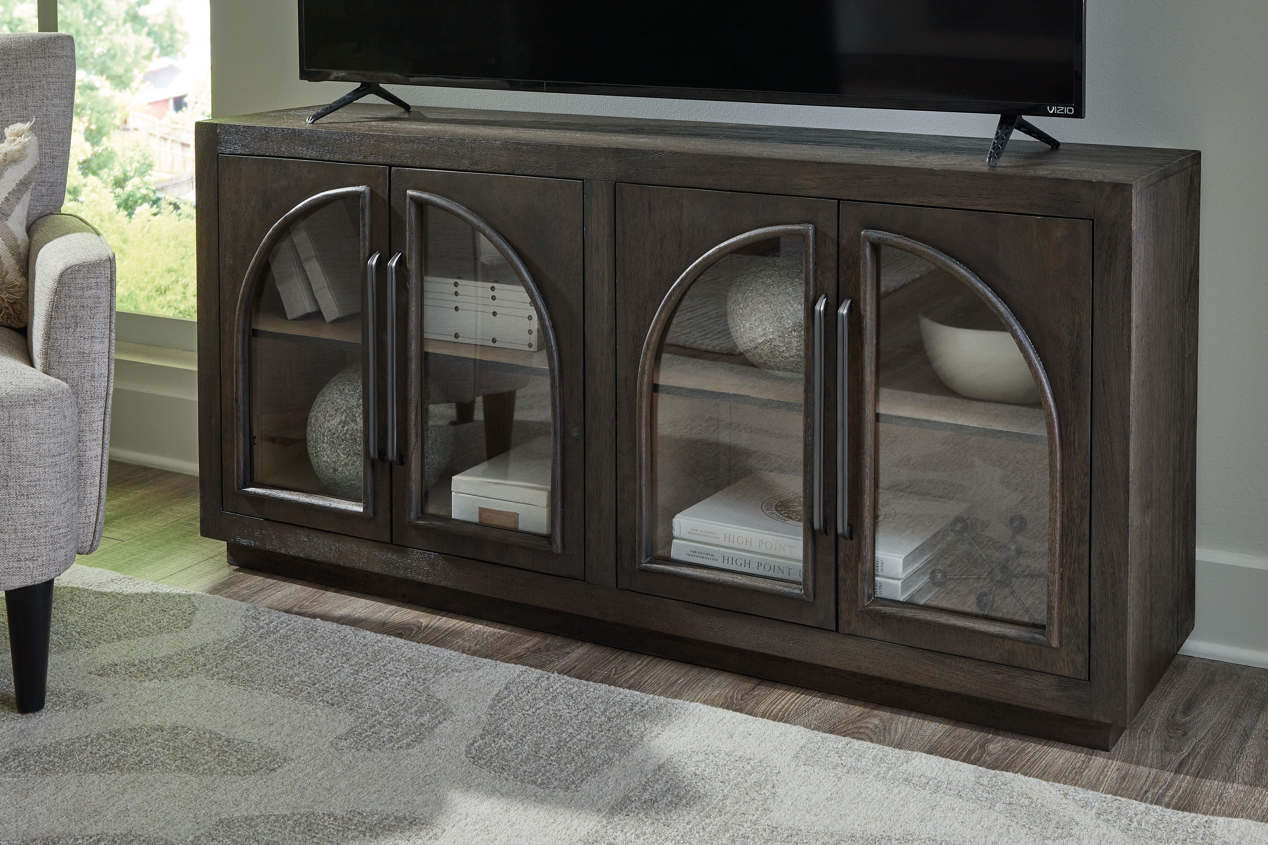 Dreley - Grayish Brown - Accent Cabinet