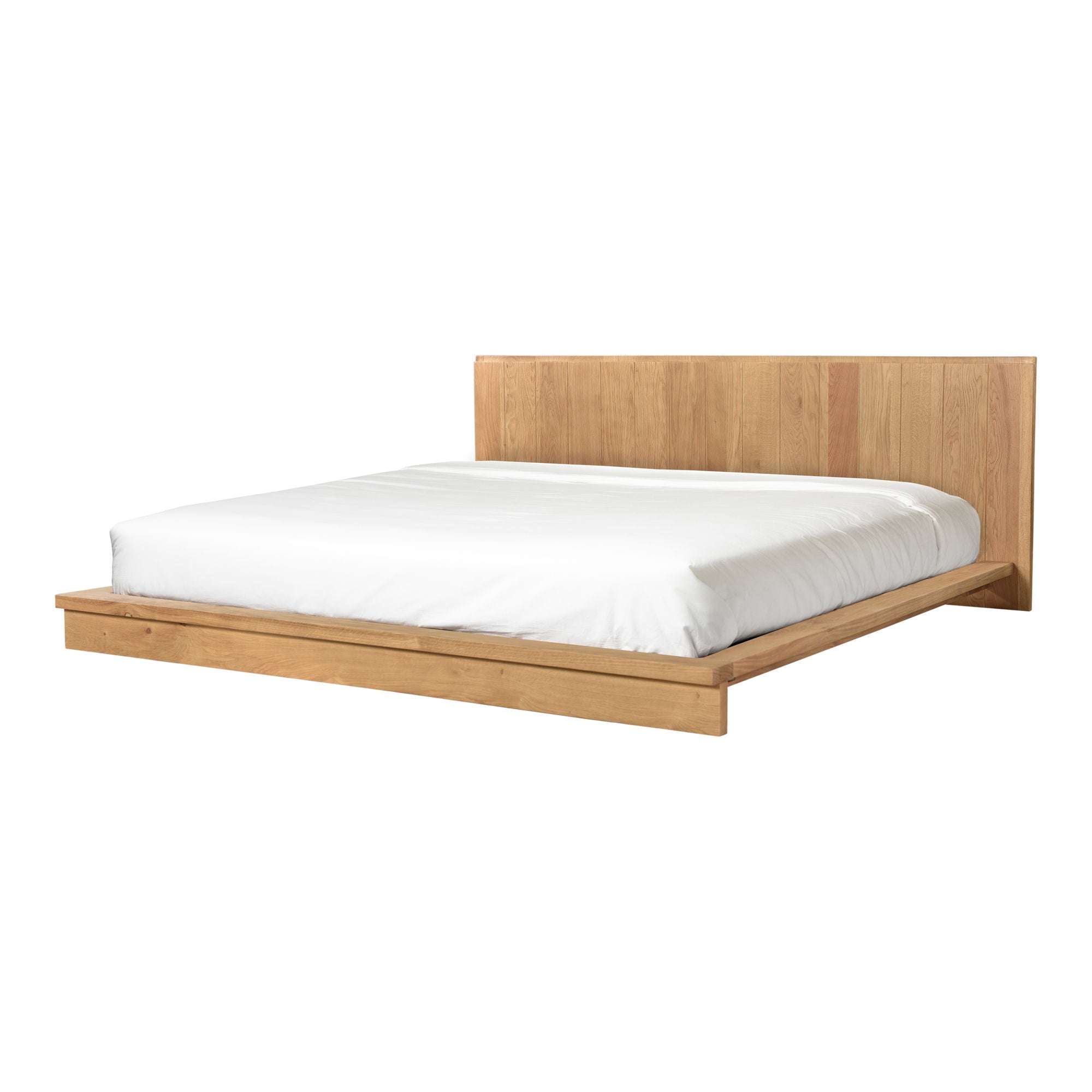 Plank - King Bed - Natural Oak