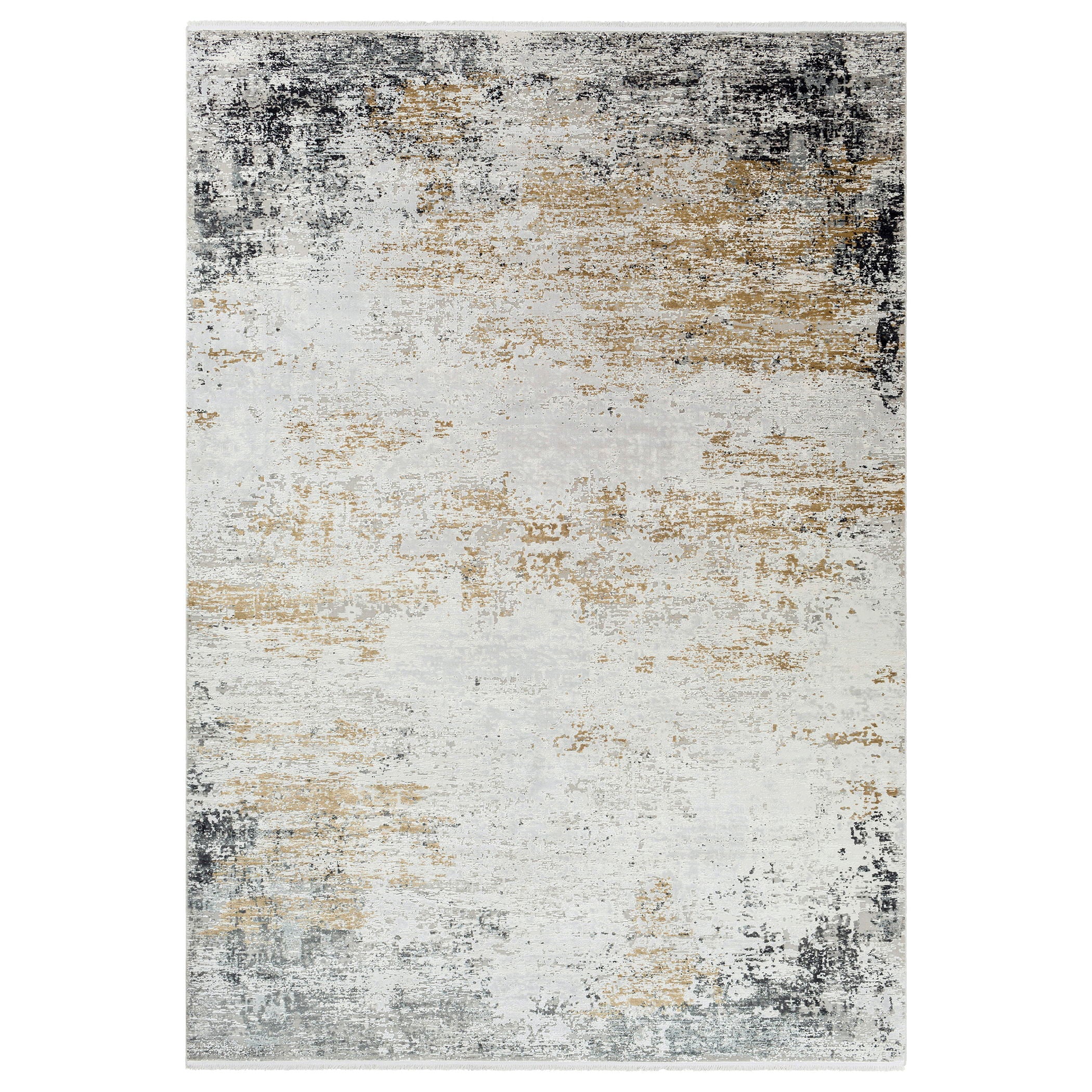 Ulen - Abstract 10 X 14 Rug - Pearl Silver