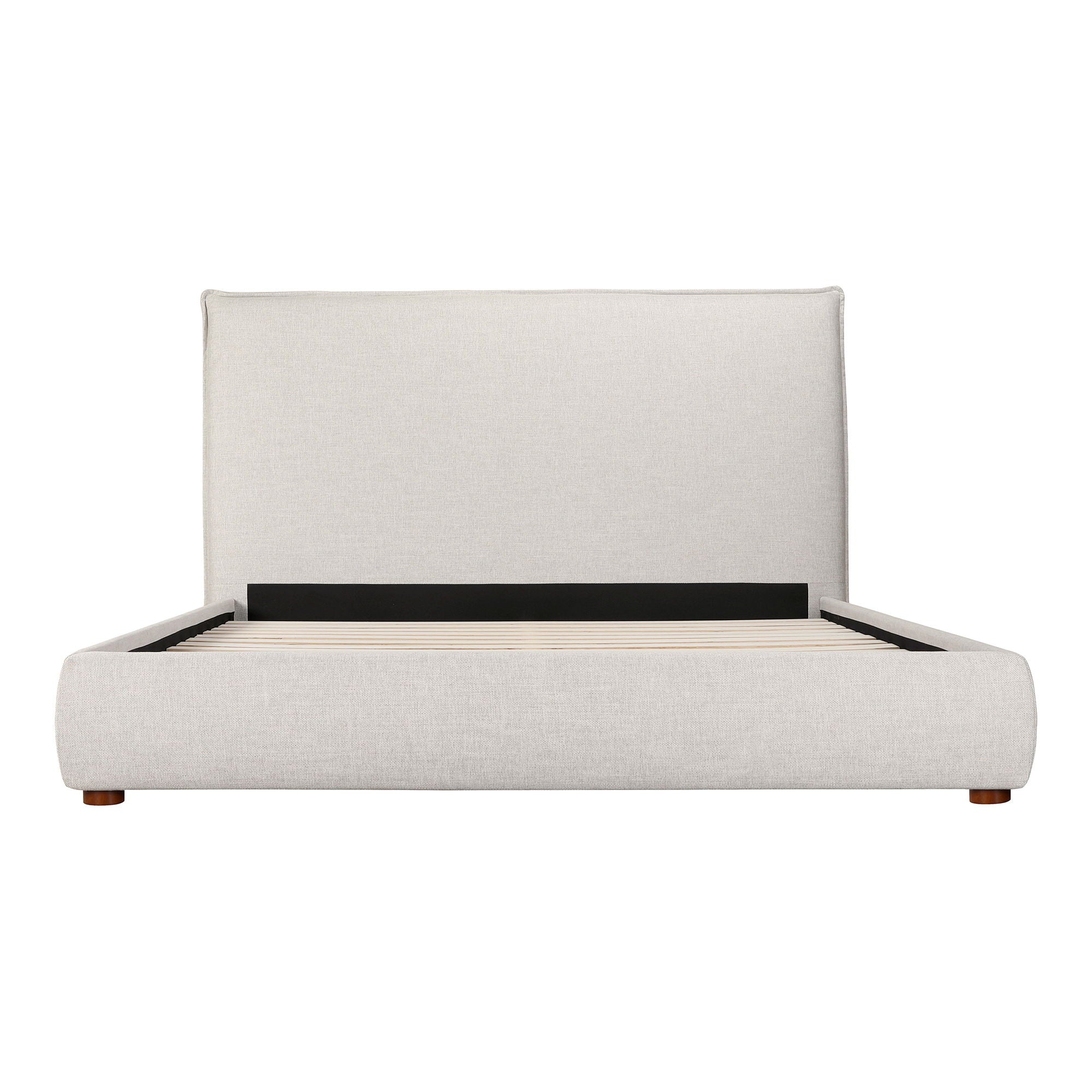 Luzon - King Bed Tall Headboard - Light Gray