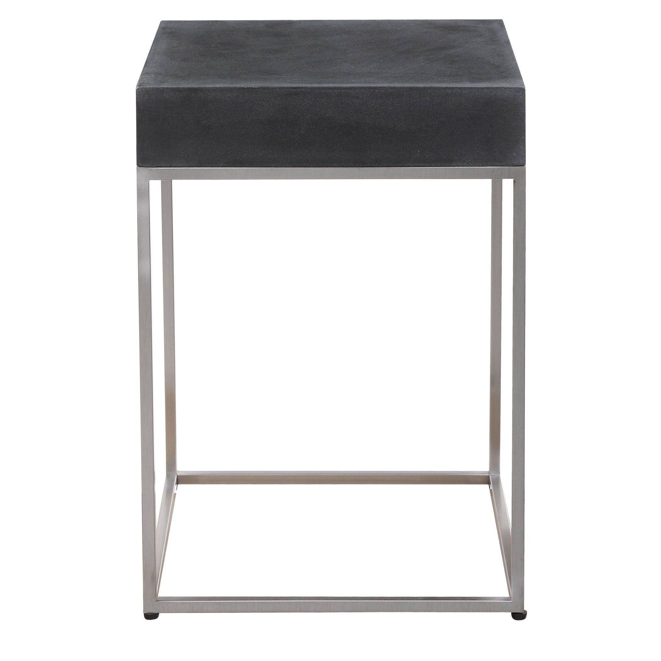 Jase - Concrete Accent Table - Black