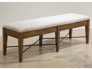 Bay Creek - Bench With Upholstered Seat - Toasted Nutmeg