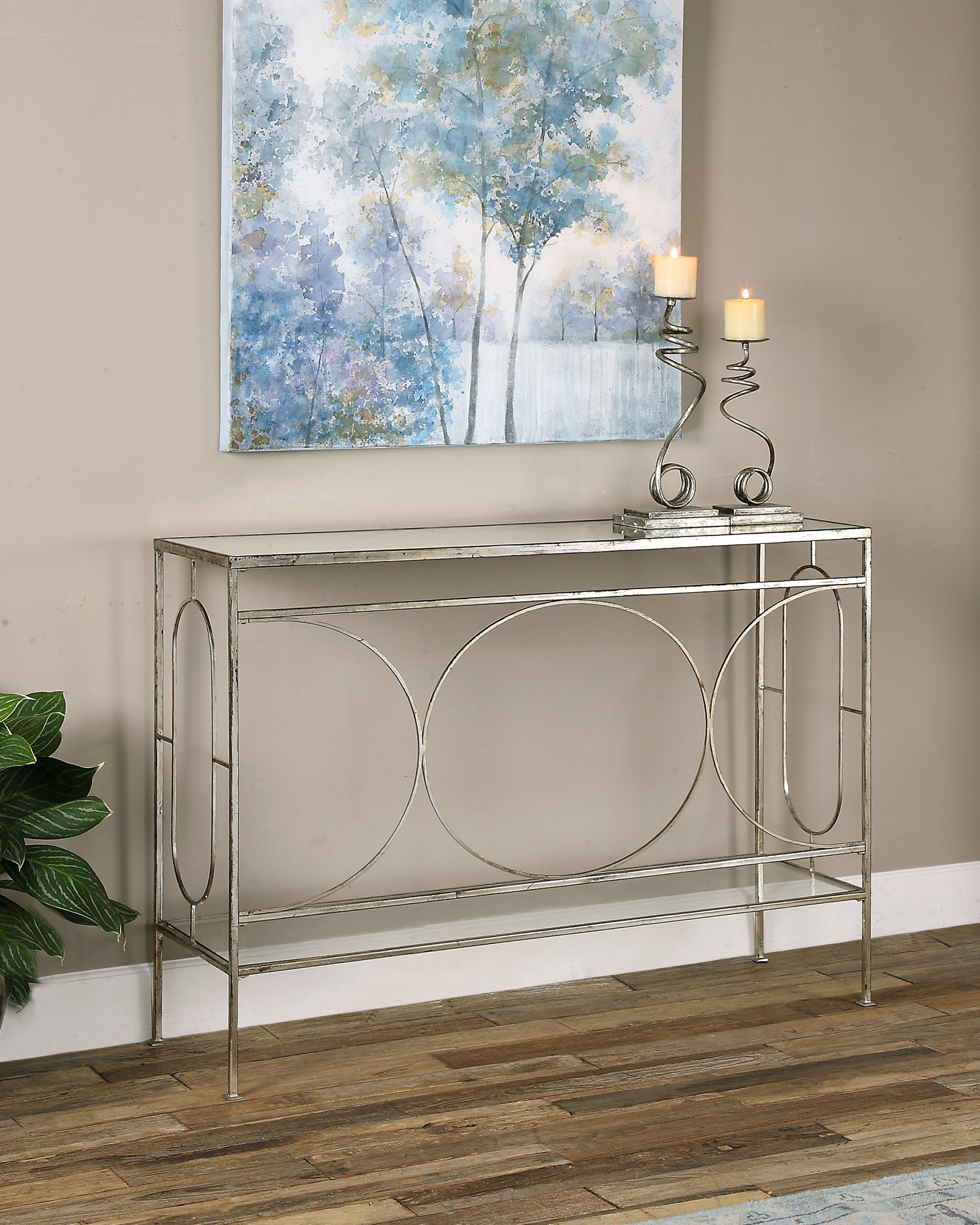 Luano - Console Table - Silver