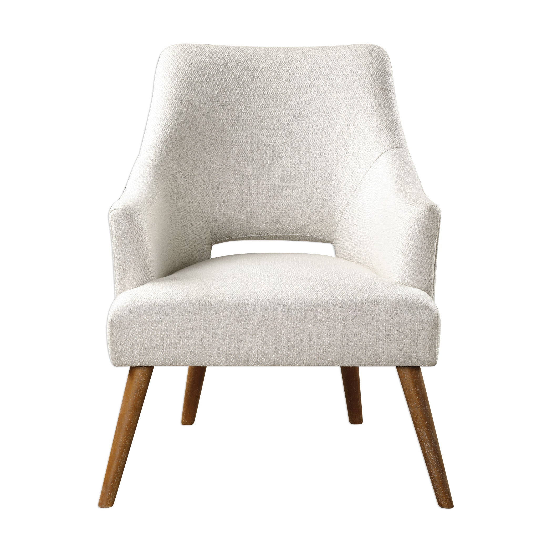 Dree - Retro Accent Chair - White