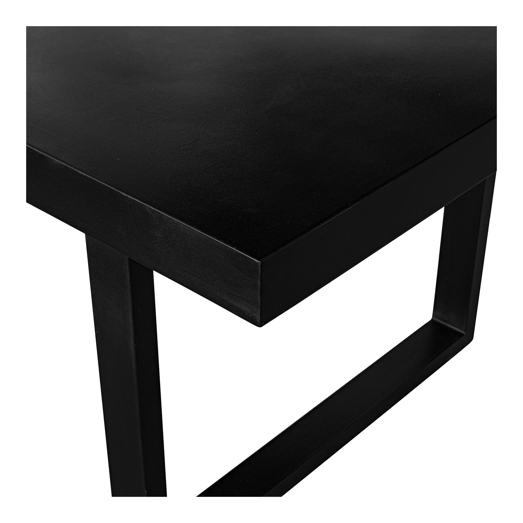 Jedrik - Outdoor Dining Table Large - Black - Concrete