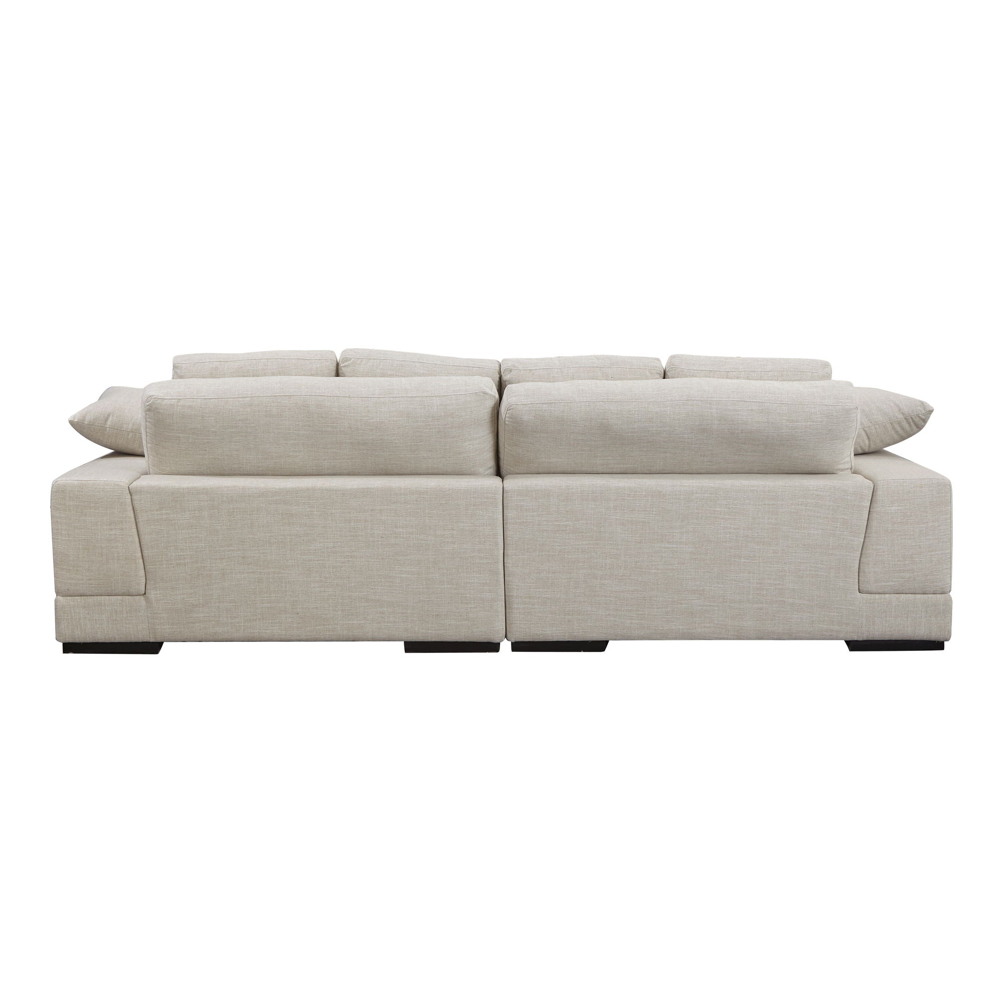 Plunge - Sectional - Beige - Fabric