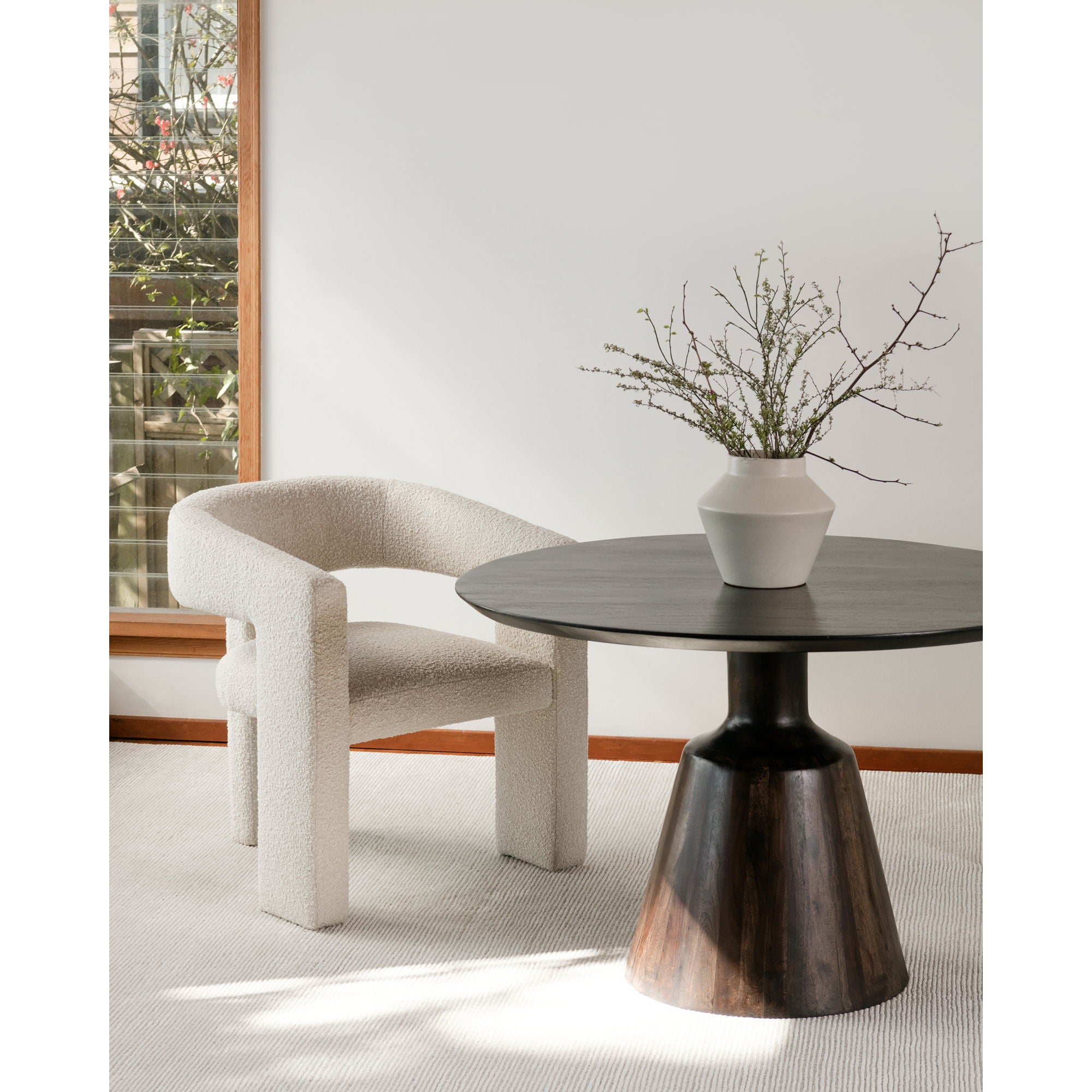 Myron - Dining Table - Dark Sheesham