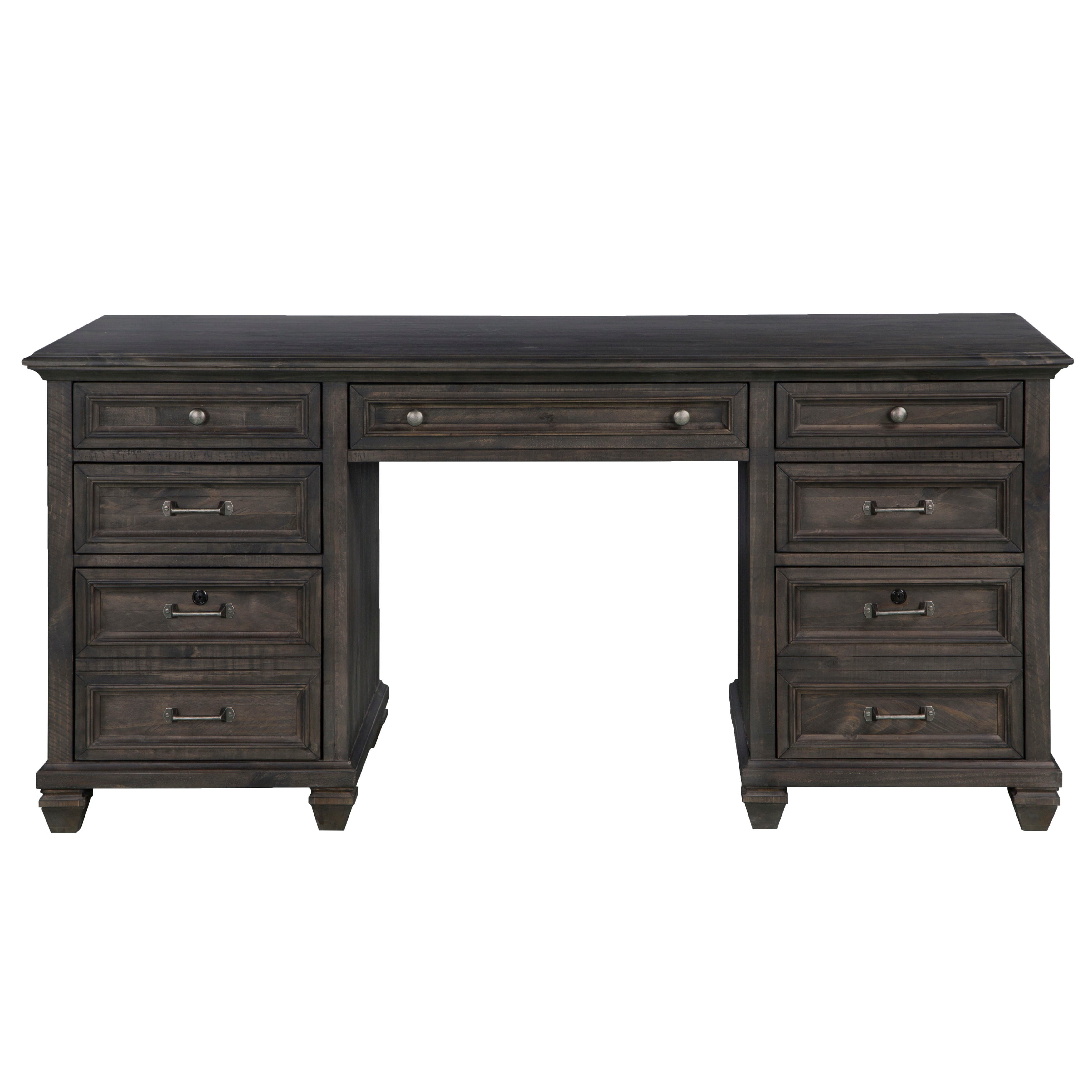 Sutton Place - Executive Desk - Weathered Charcoal
