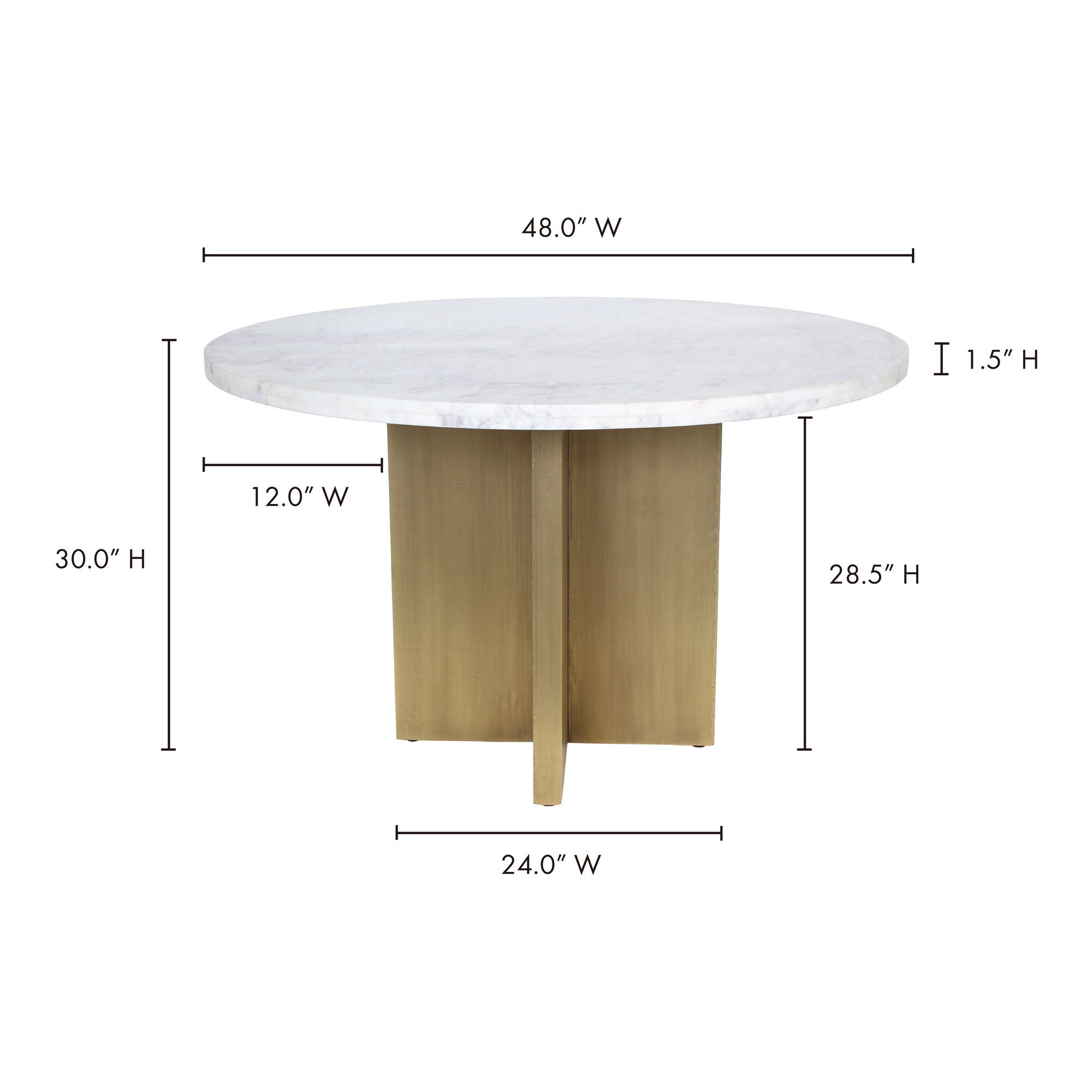 Graze - Dining Table - White