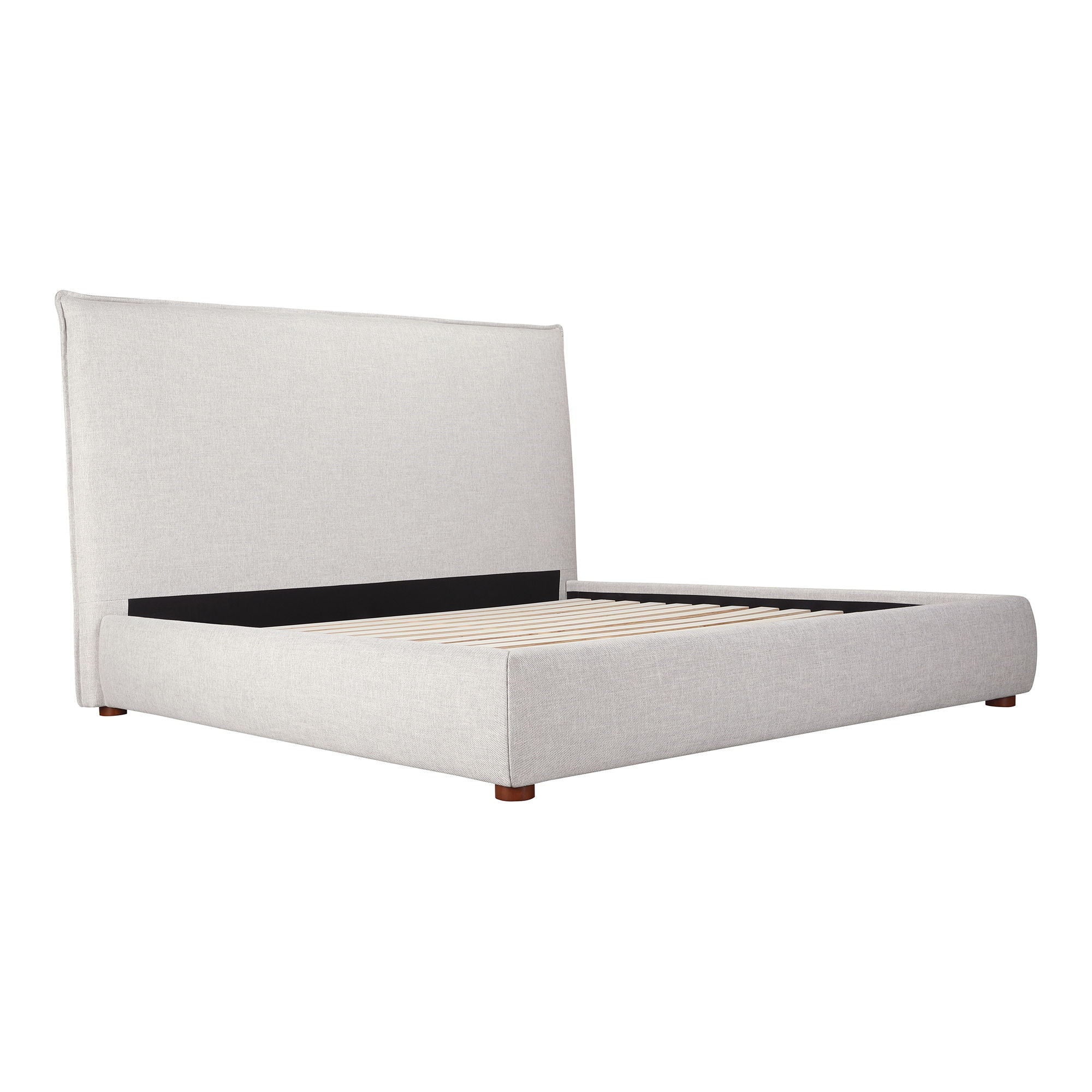 Luzon - Queen Bed Tall Headboard - Light Gray