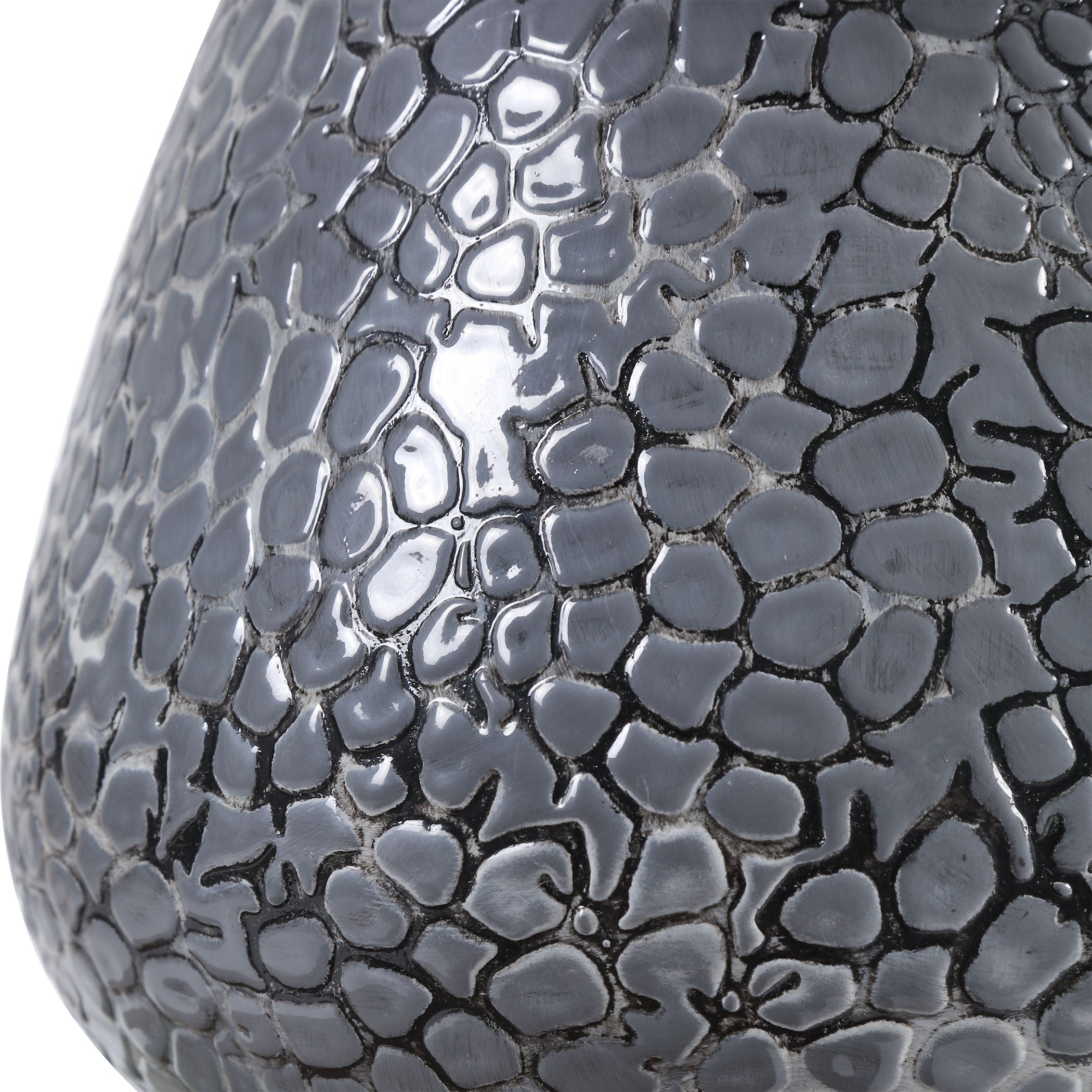 Pebbles - Table Lamp - Metallic Gray