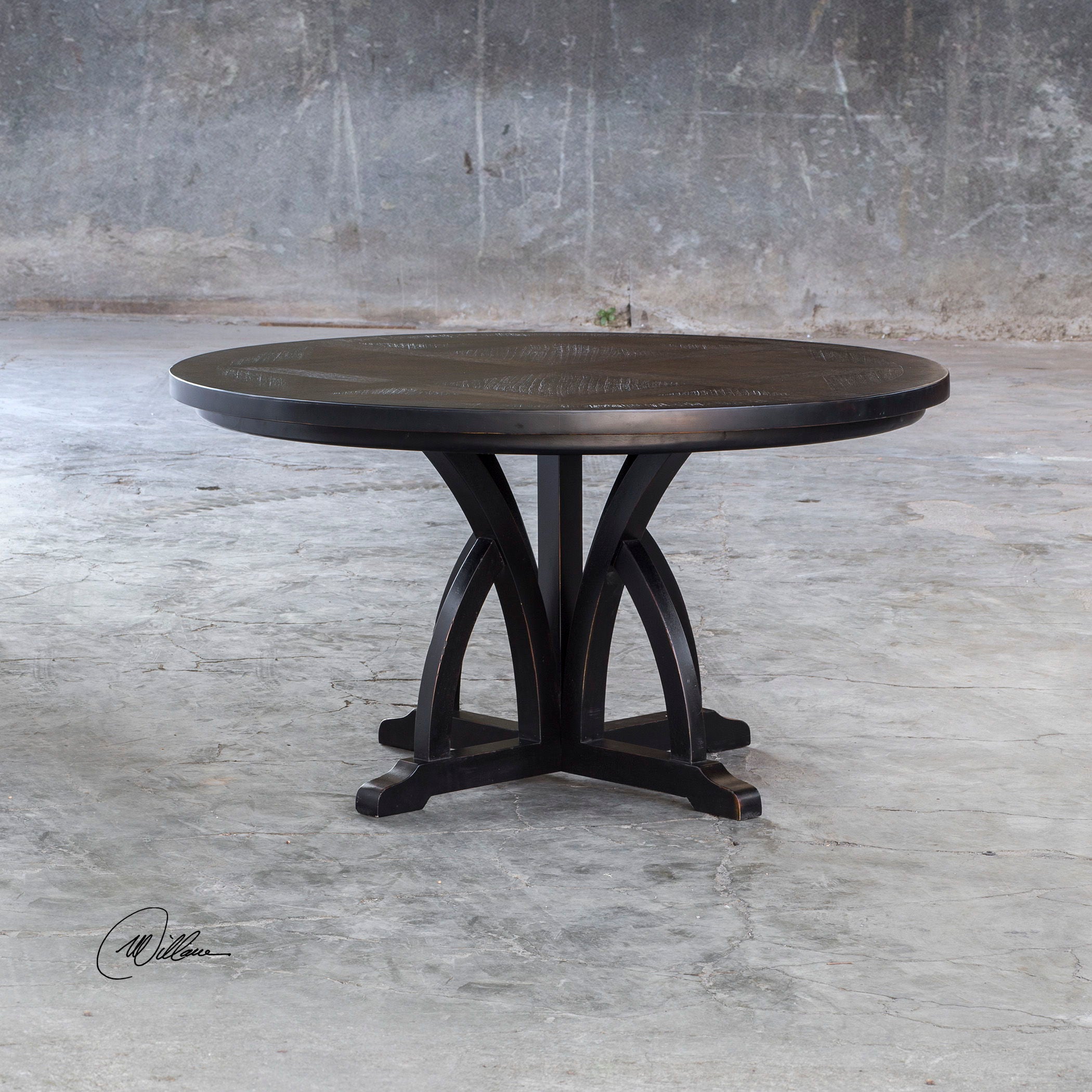 Maiva - Round Dining Table - Black