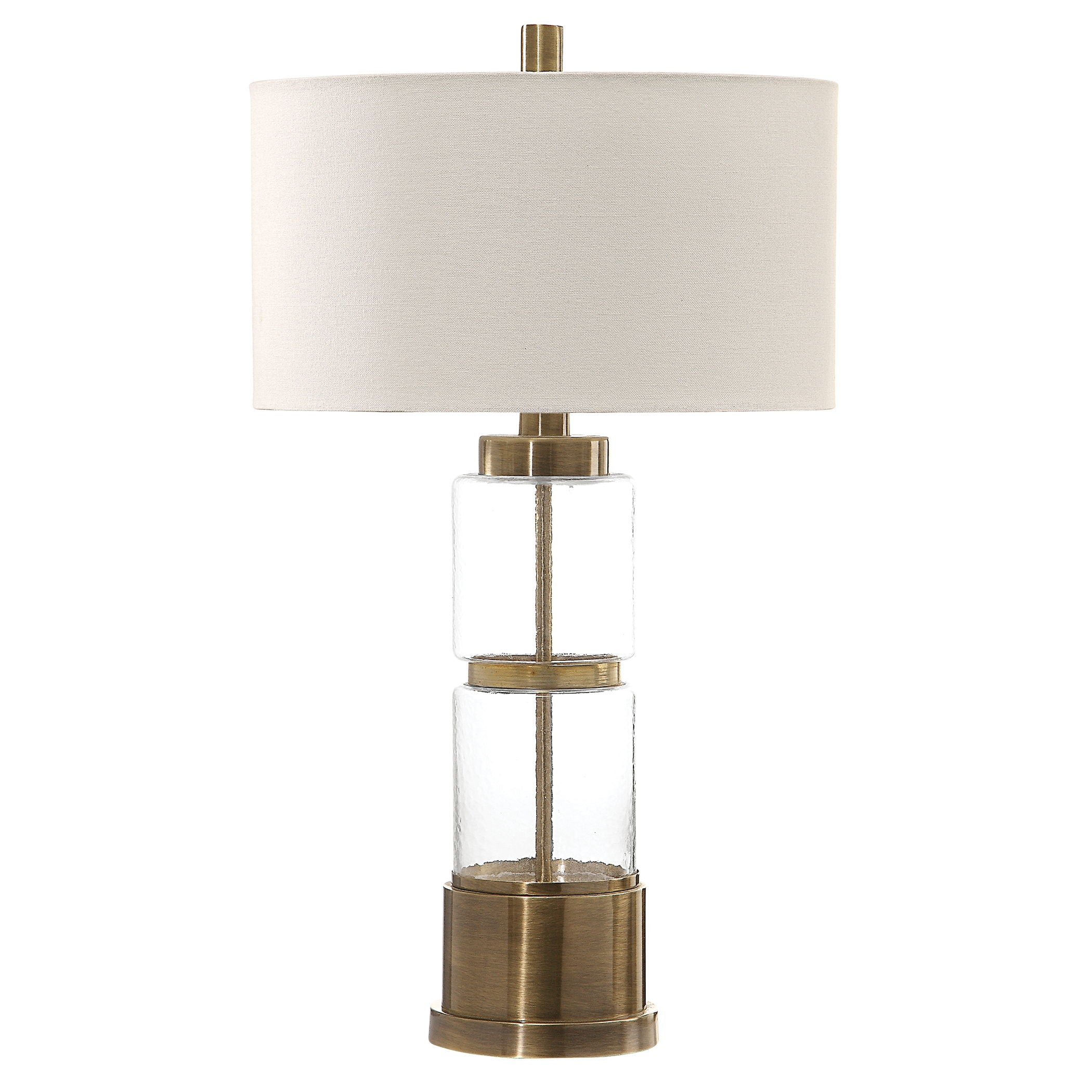 Vaiga - Glass Column Lamp - Gold