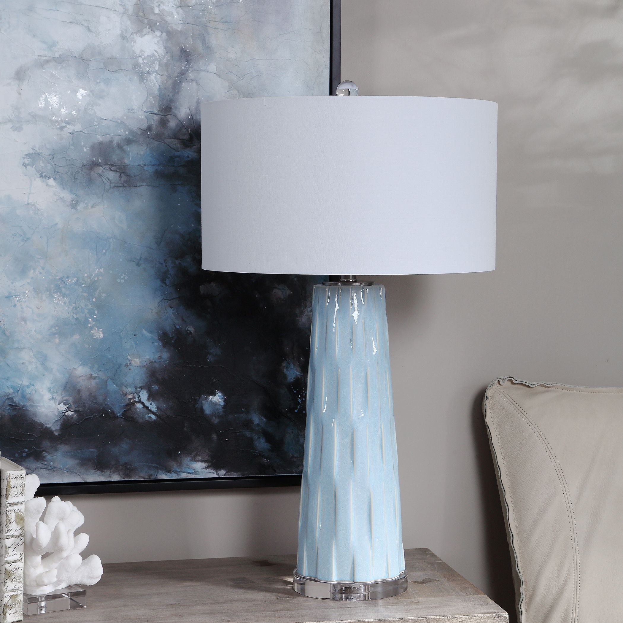 Brienne - Table Lamp - Light Blue