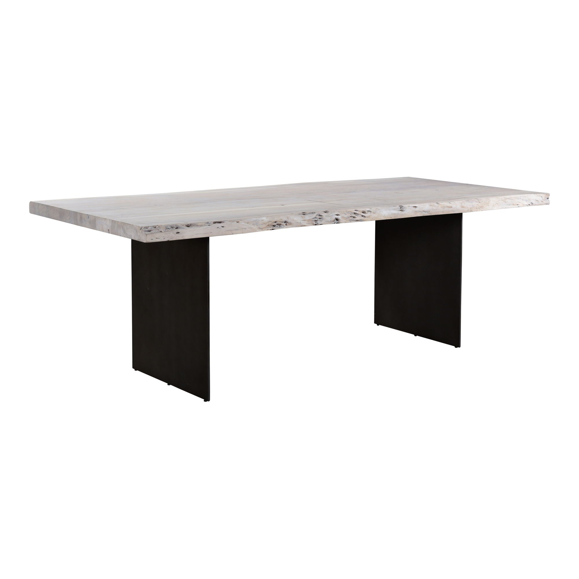 Evans - Dining Table - White - Solid Acacia