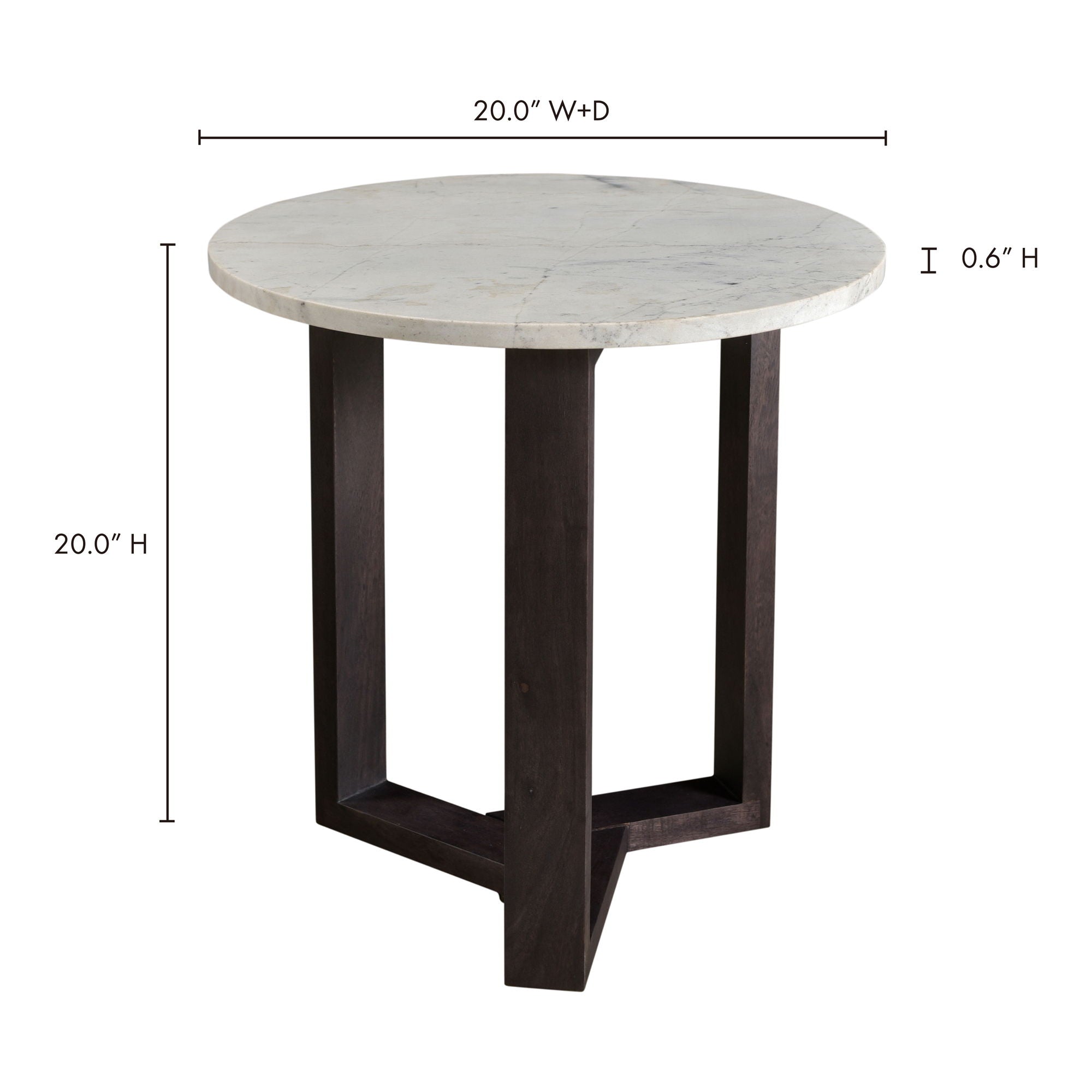 Jinxx - Side Table - Charcoal