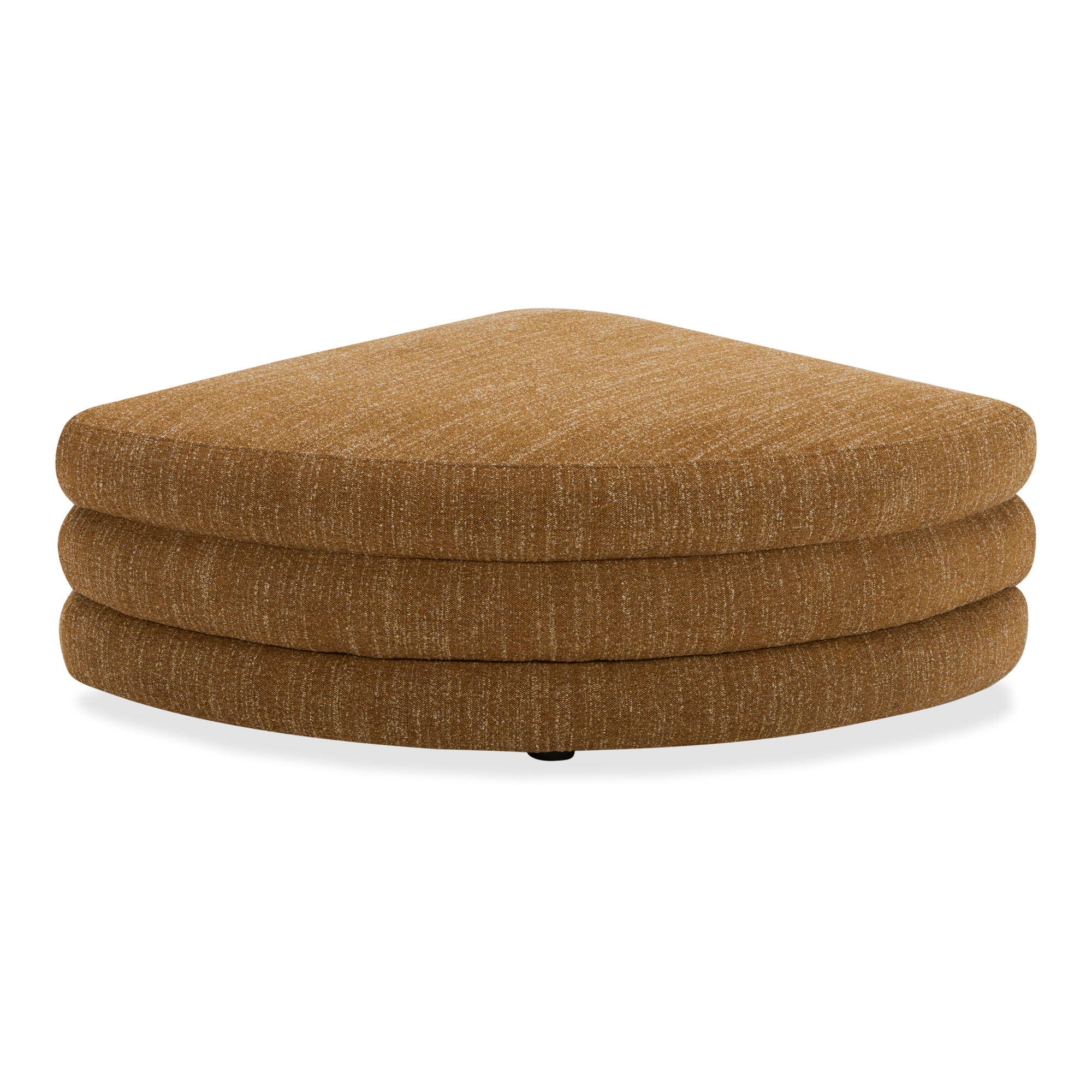 Lowtide - Curved Ottoman - Light Brown