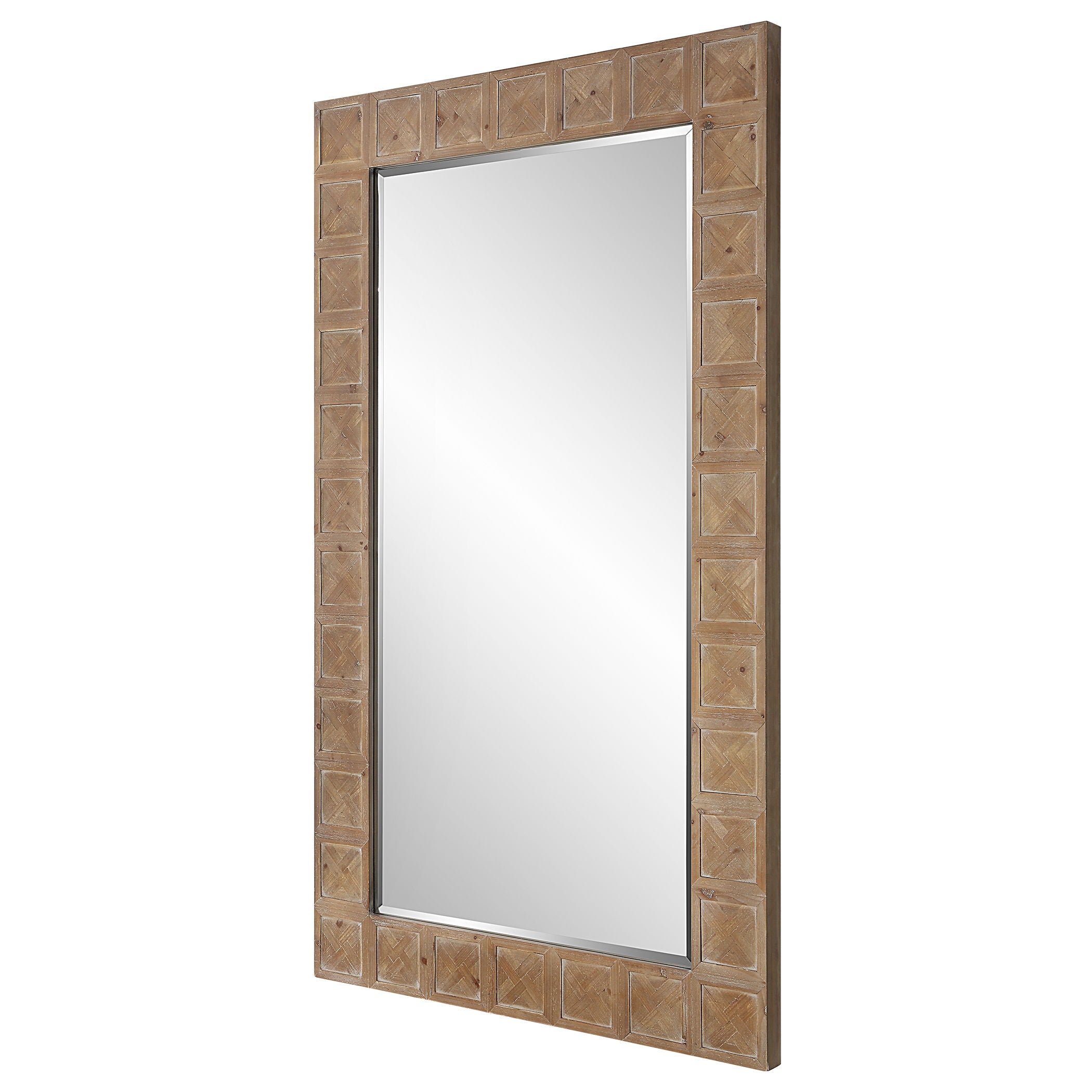 Ranahan - Rustic Farmhouse Mirror - Light Brown