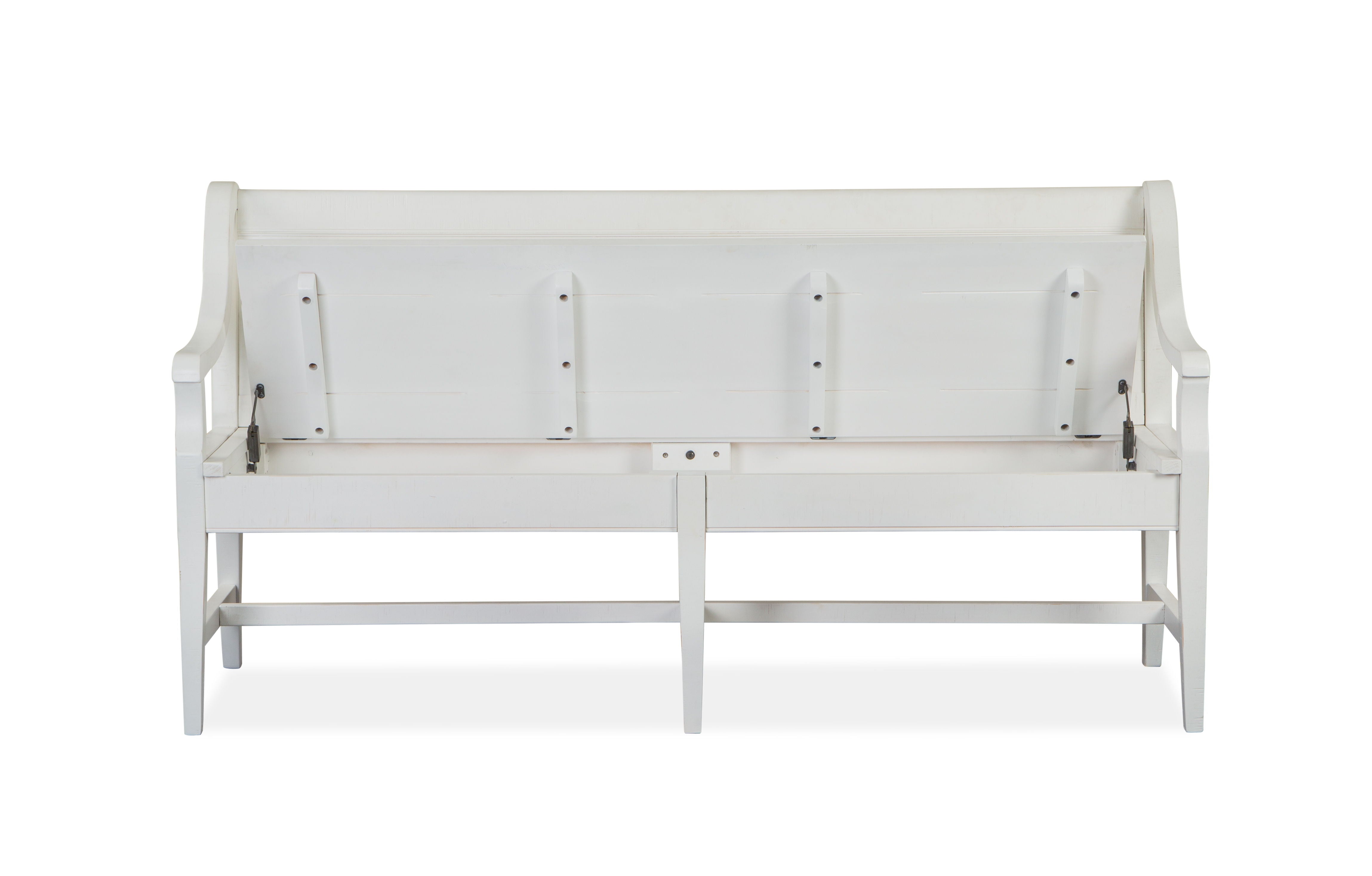 Heron Cove - Bench With Back - Chalk White