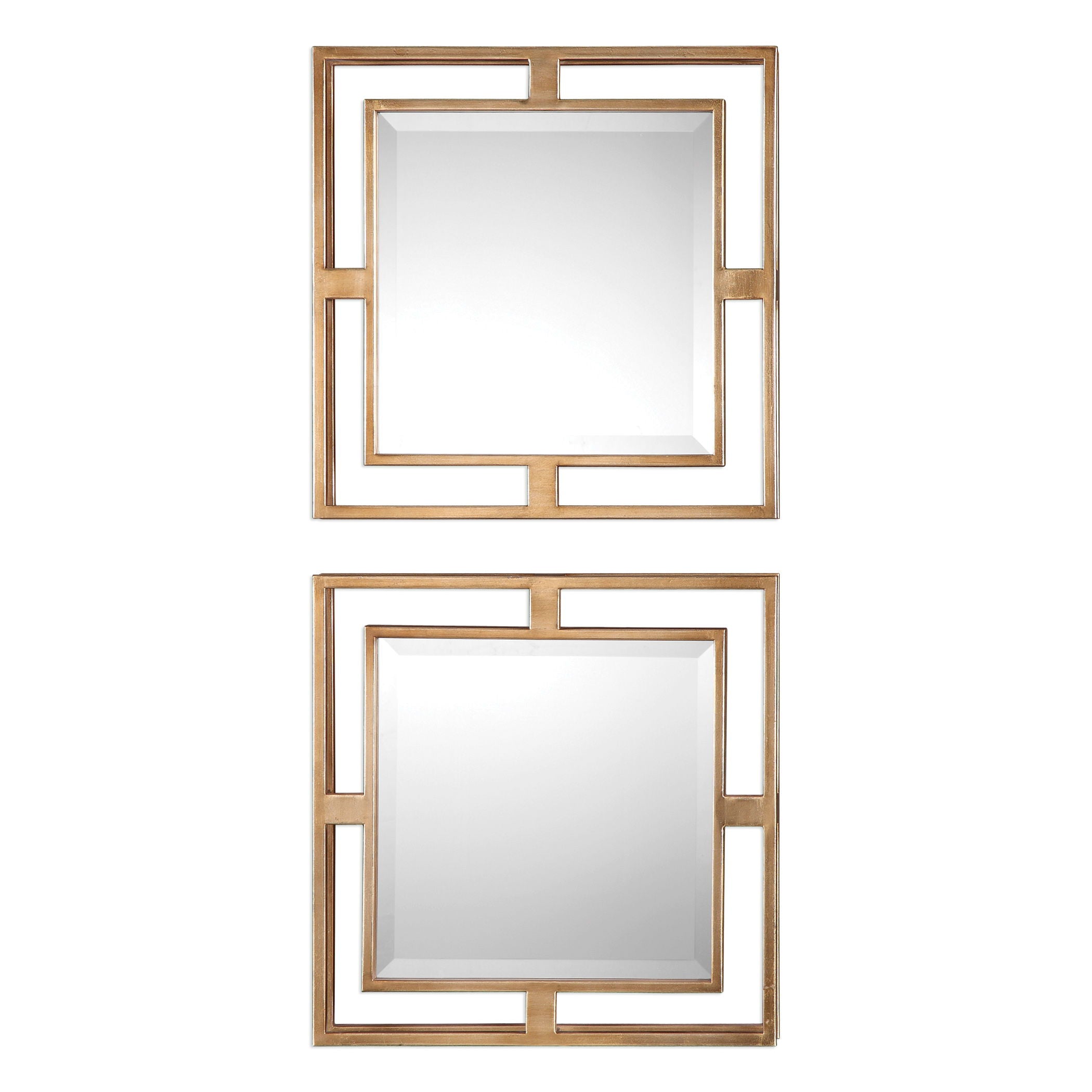 Allick - Square Mirrors (Set of 2) - Gold