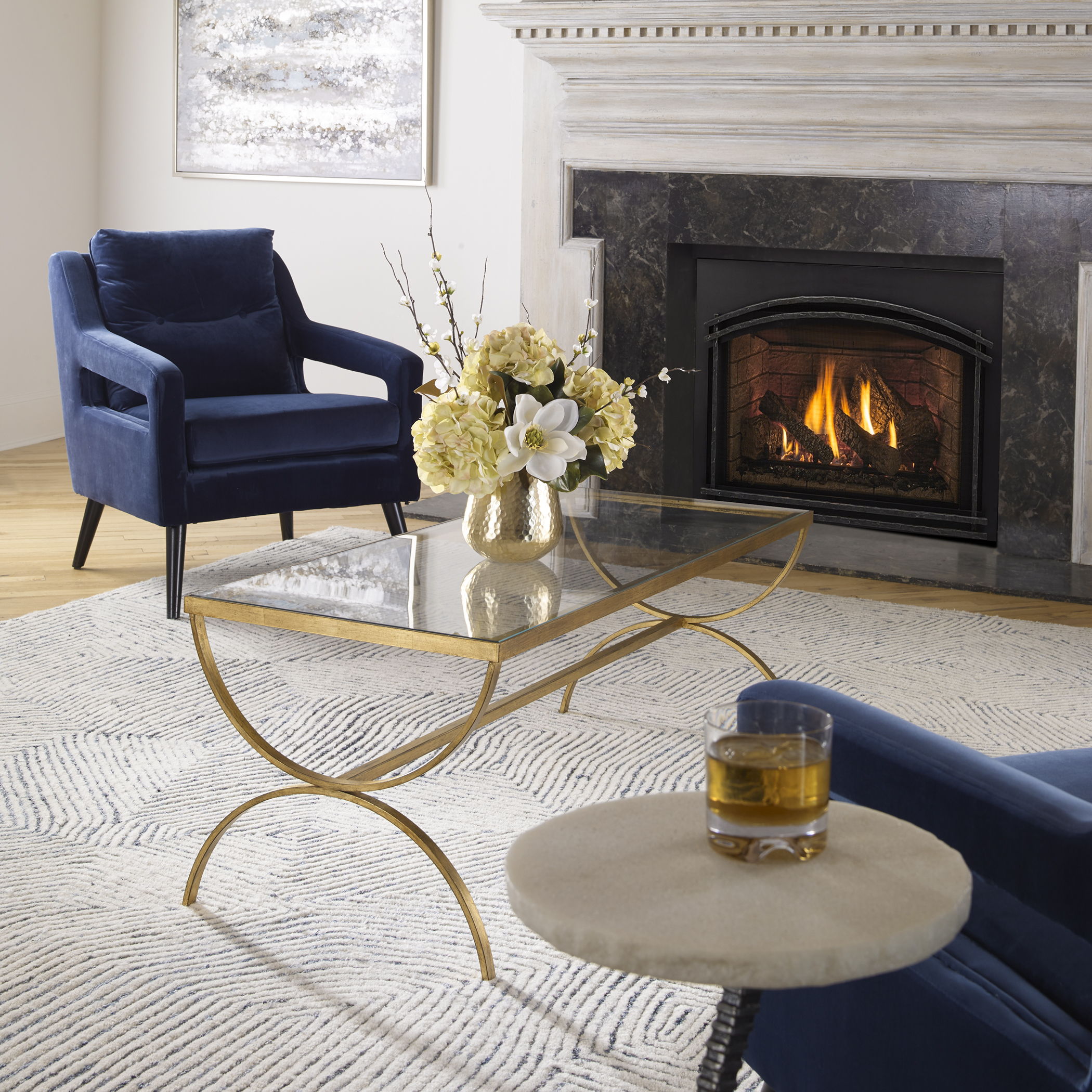 Crescent - Coffee Table - Gold