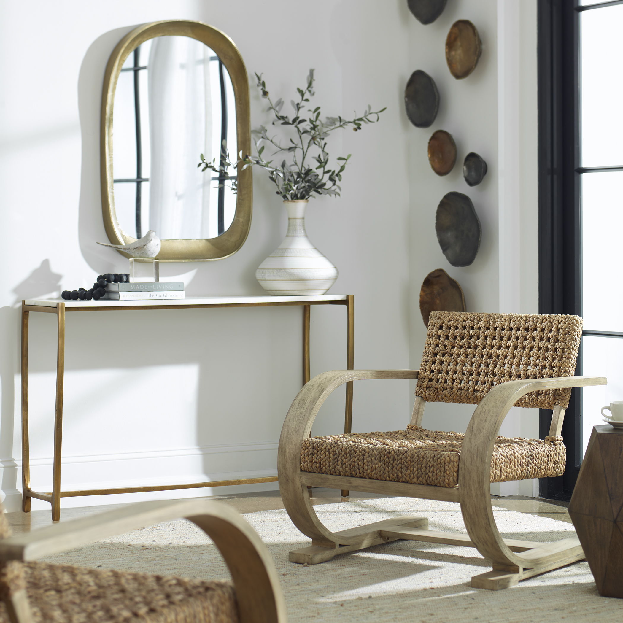 Affinity - Marble Console Table - White