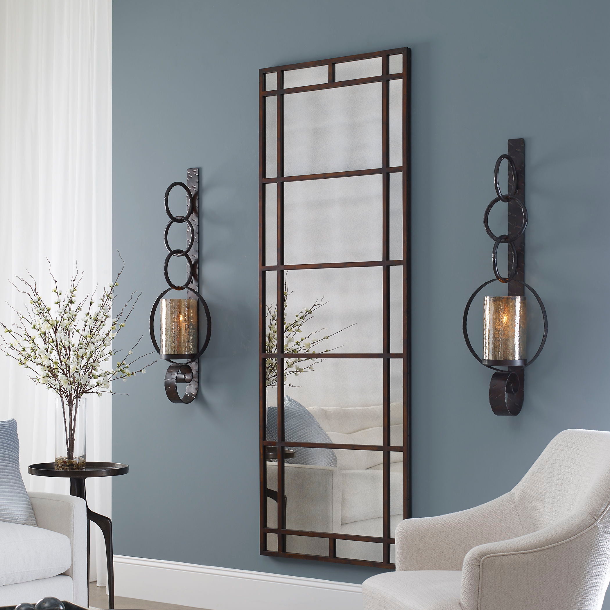 Falconara - Metal Wall Sconce - Dark Brown