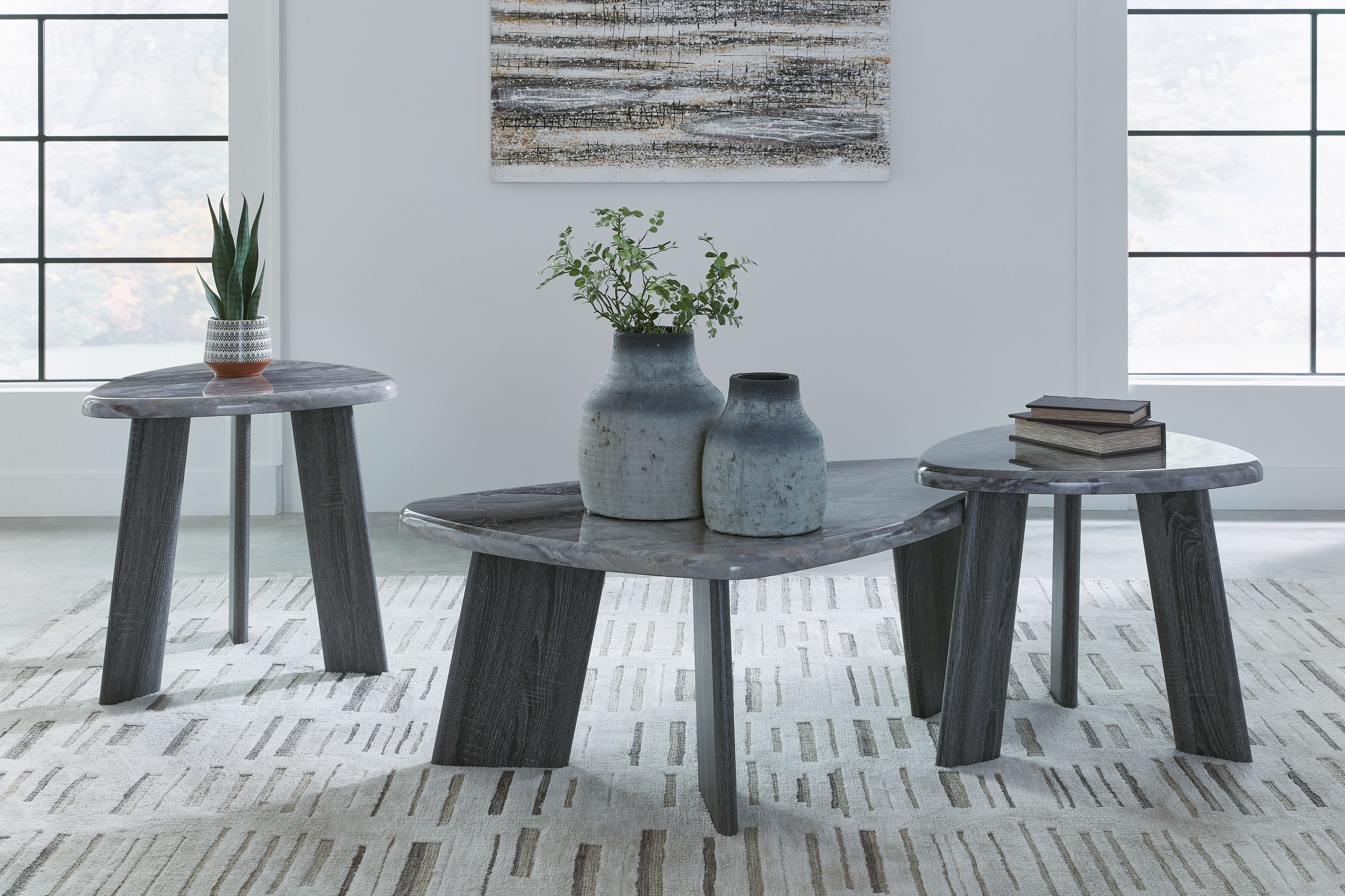 Bluebond - Gray - Occasional Table Set (Set of 3)