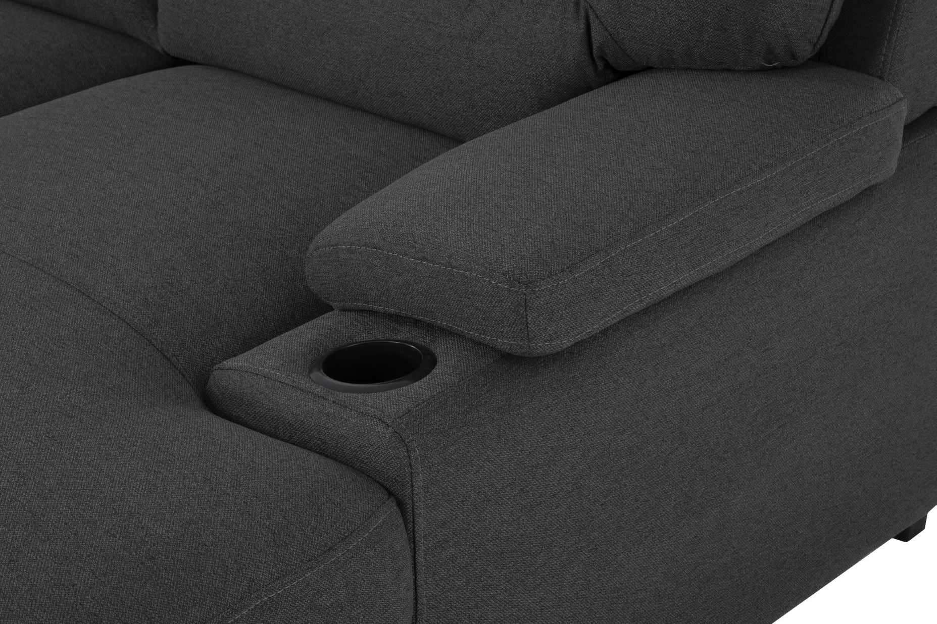 Gray Sectional with Pullout Sleeper