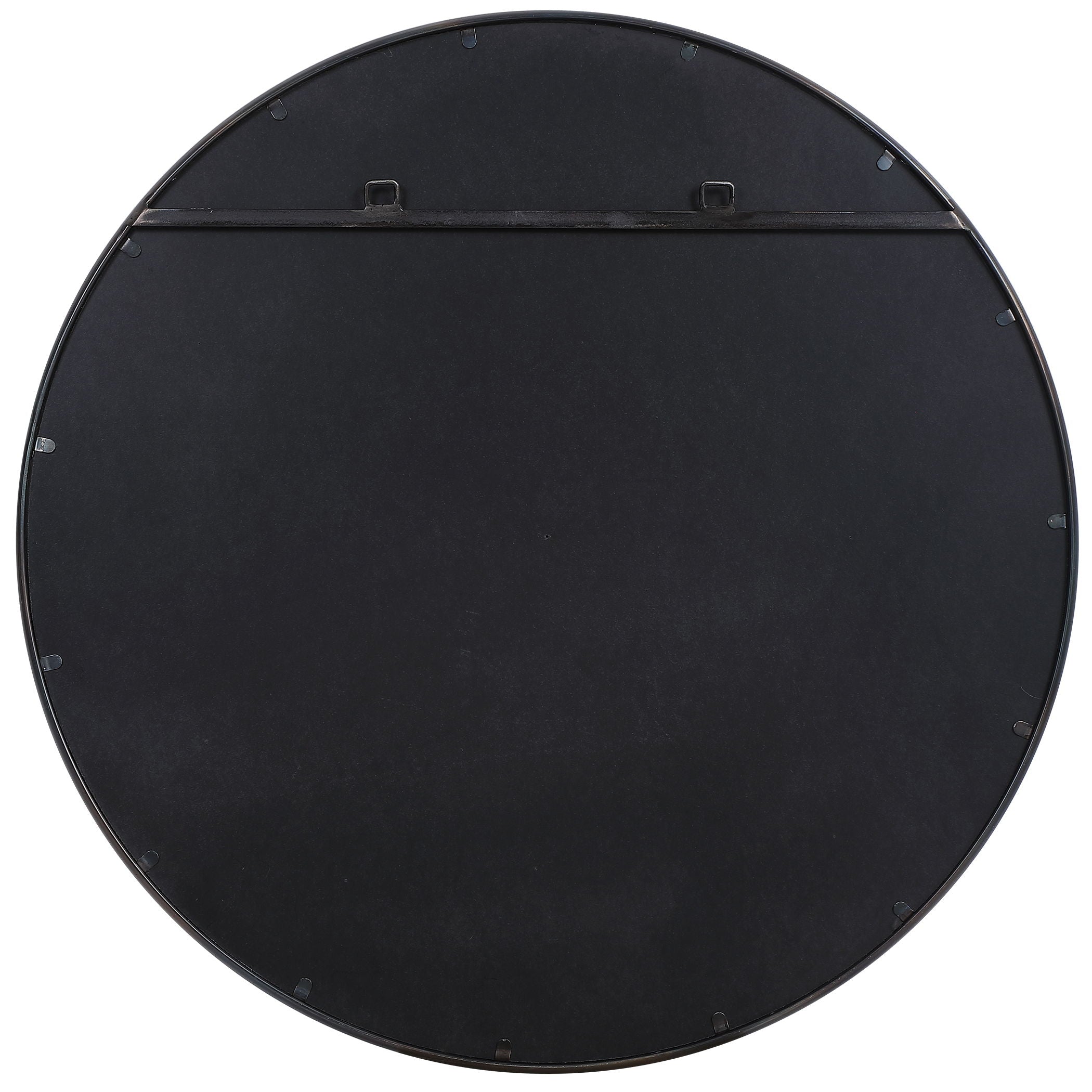 Cyra - Round Mirror - Black