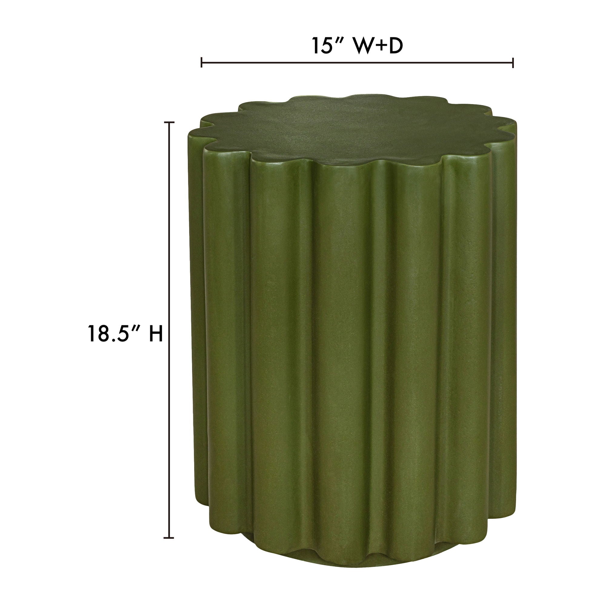 Taffy - Accent Table - Dark Green