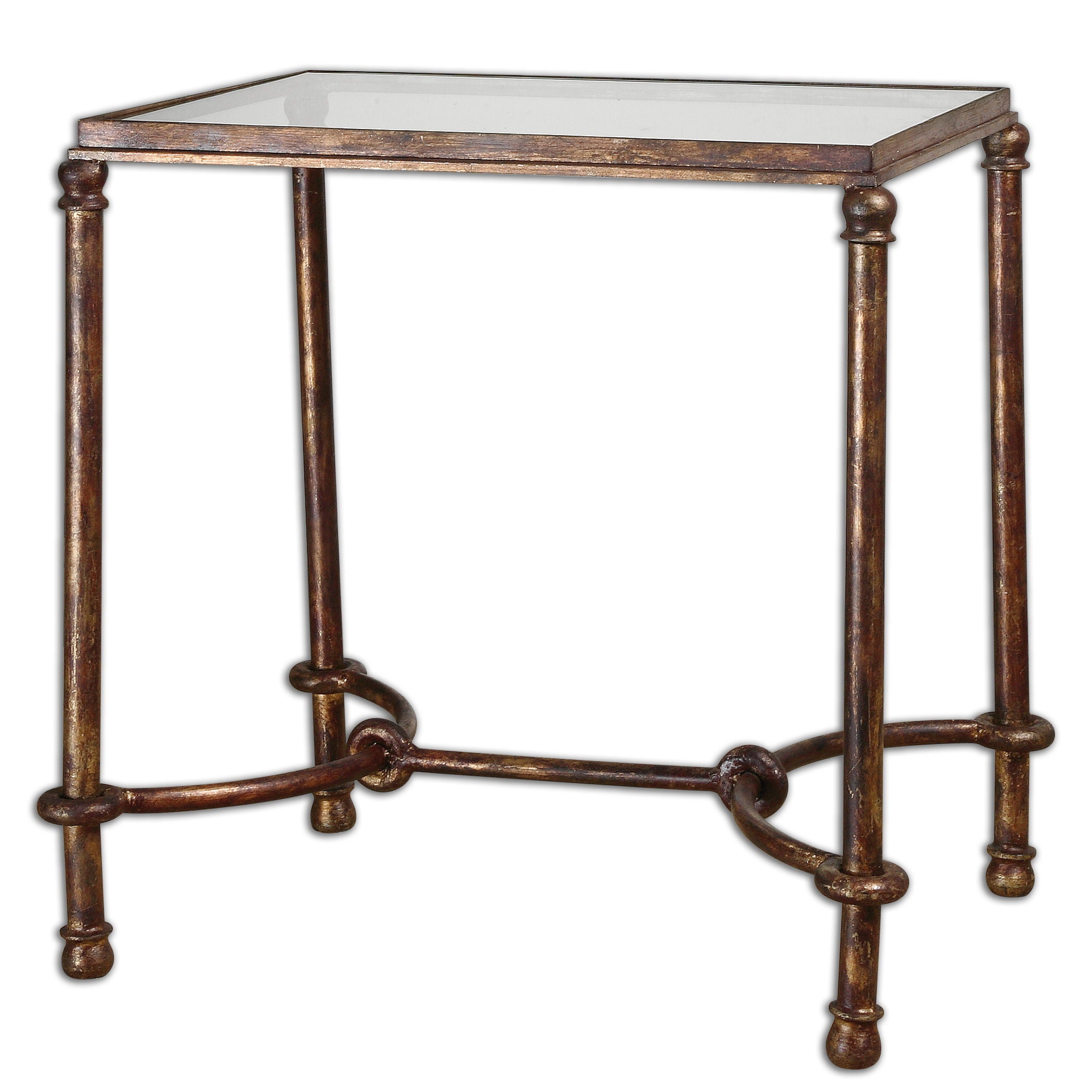 Warring - Iron End Table - Dark Brown