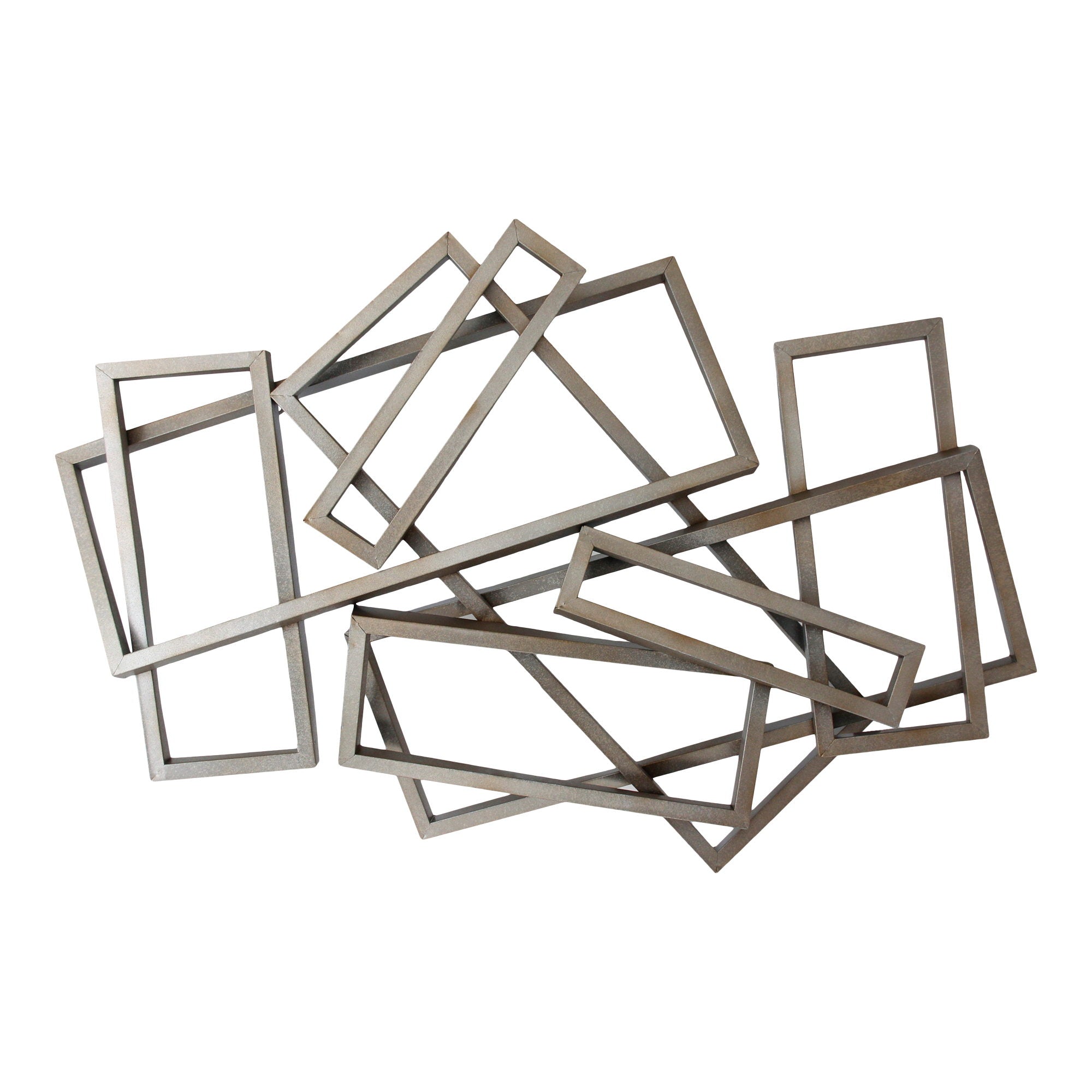 Metal Rectangles - Wall Decor - Silver
