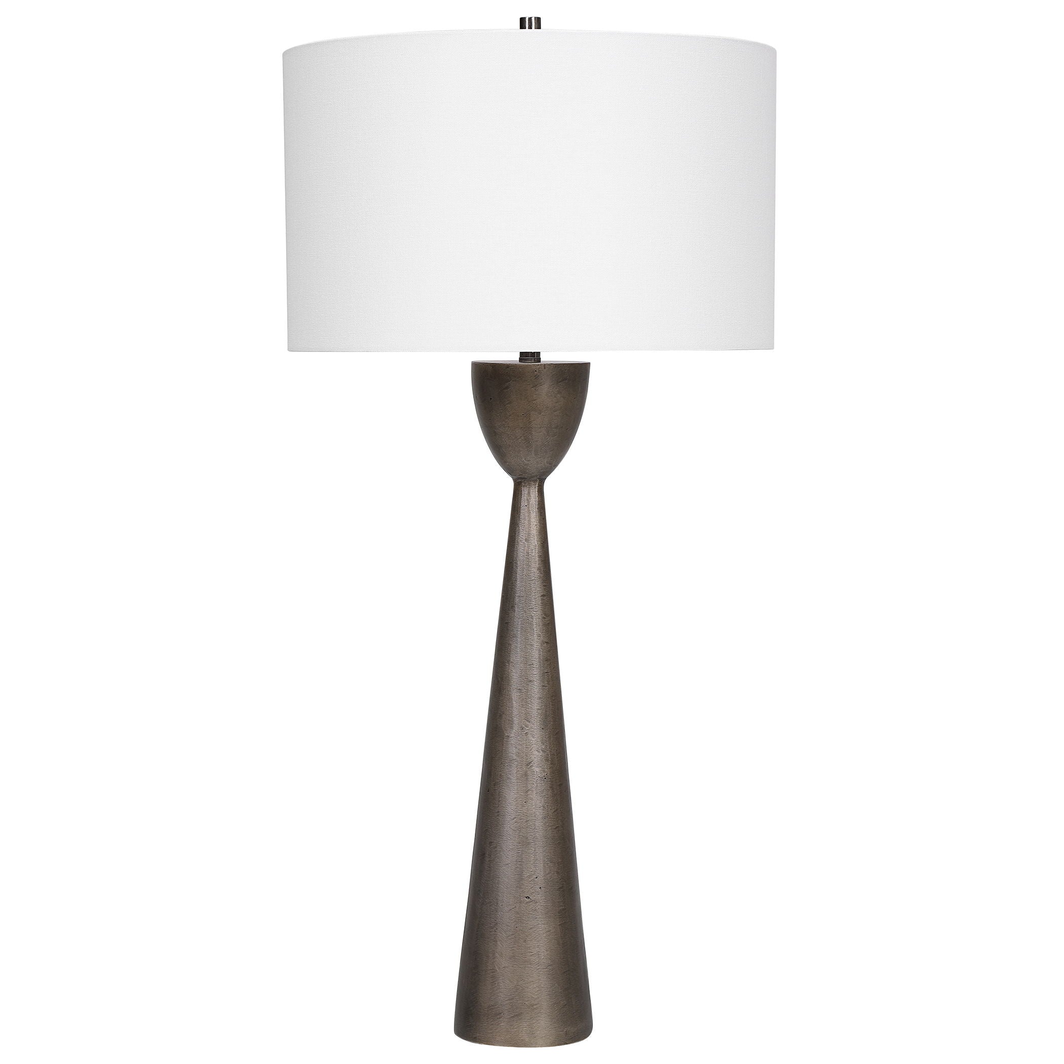 Waller - Handcrafted Cast Table Lamp - Dark Brown