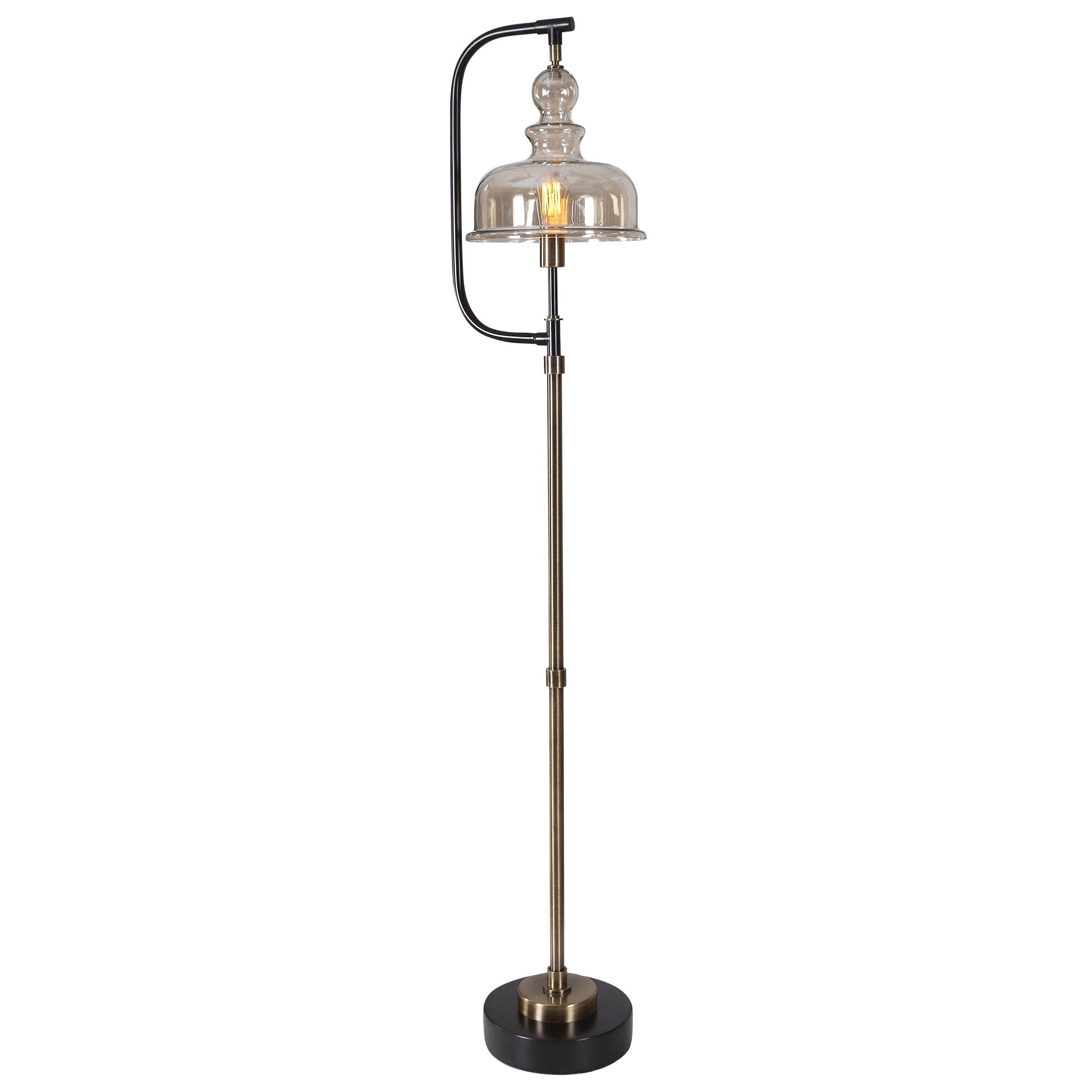 Elieser - Industrial Floor Lamp - Light Brown