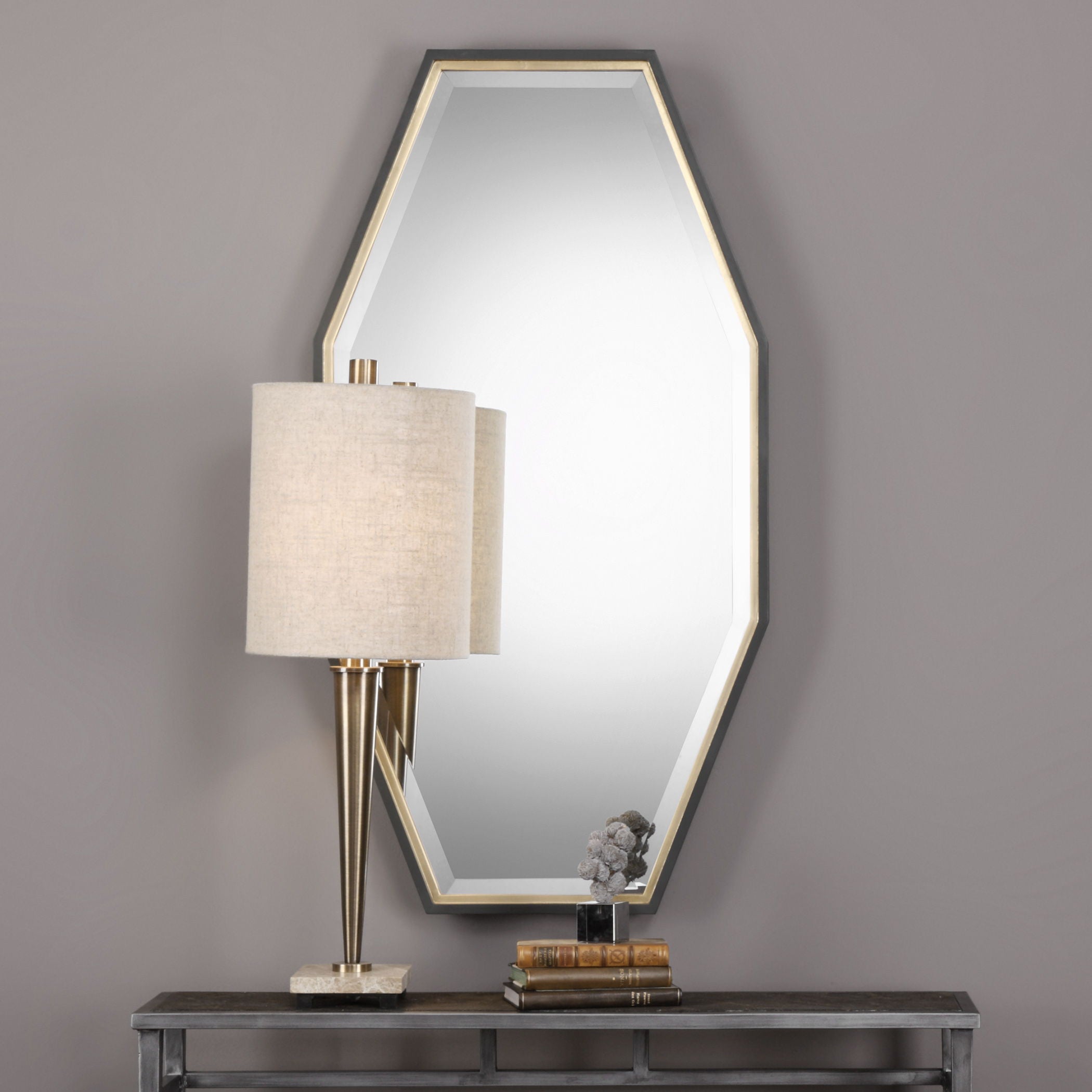 Savion - Octagon Mirror - Gold