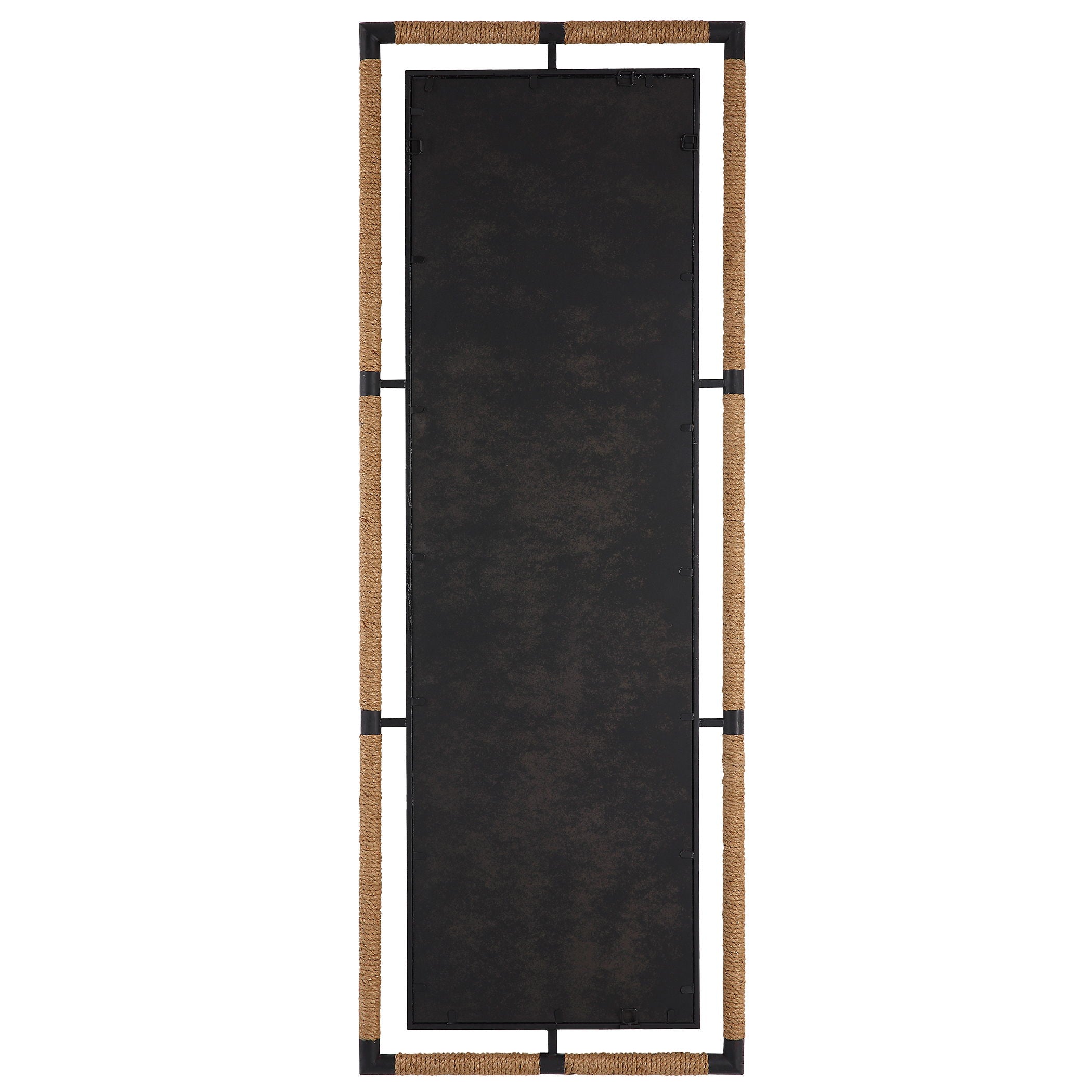 Melville - Iron & Rope Tall Mirror - Light Brown