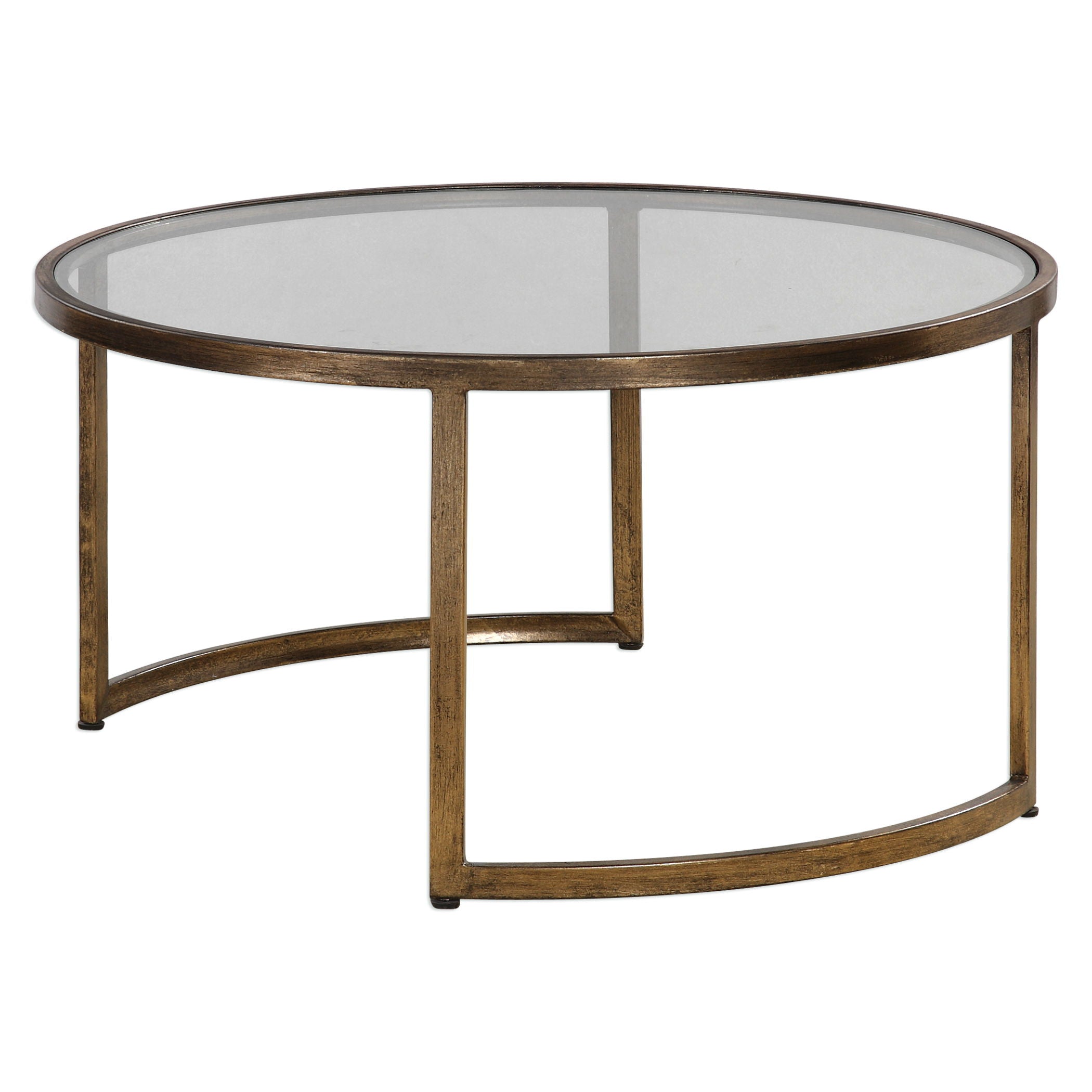 Rhea - Nested Coffee Tables (Set of 2) - Gold