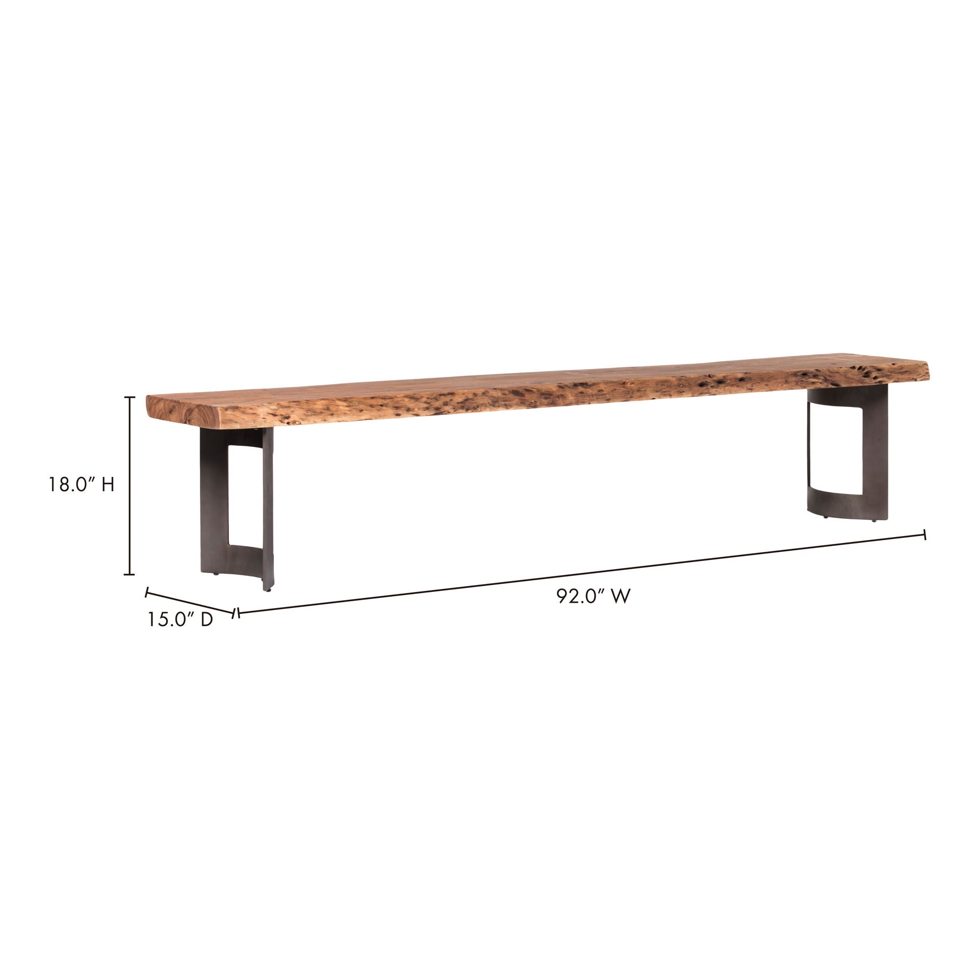 Bent - Bench Small - Natural Stain