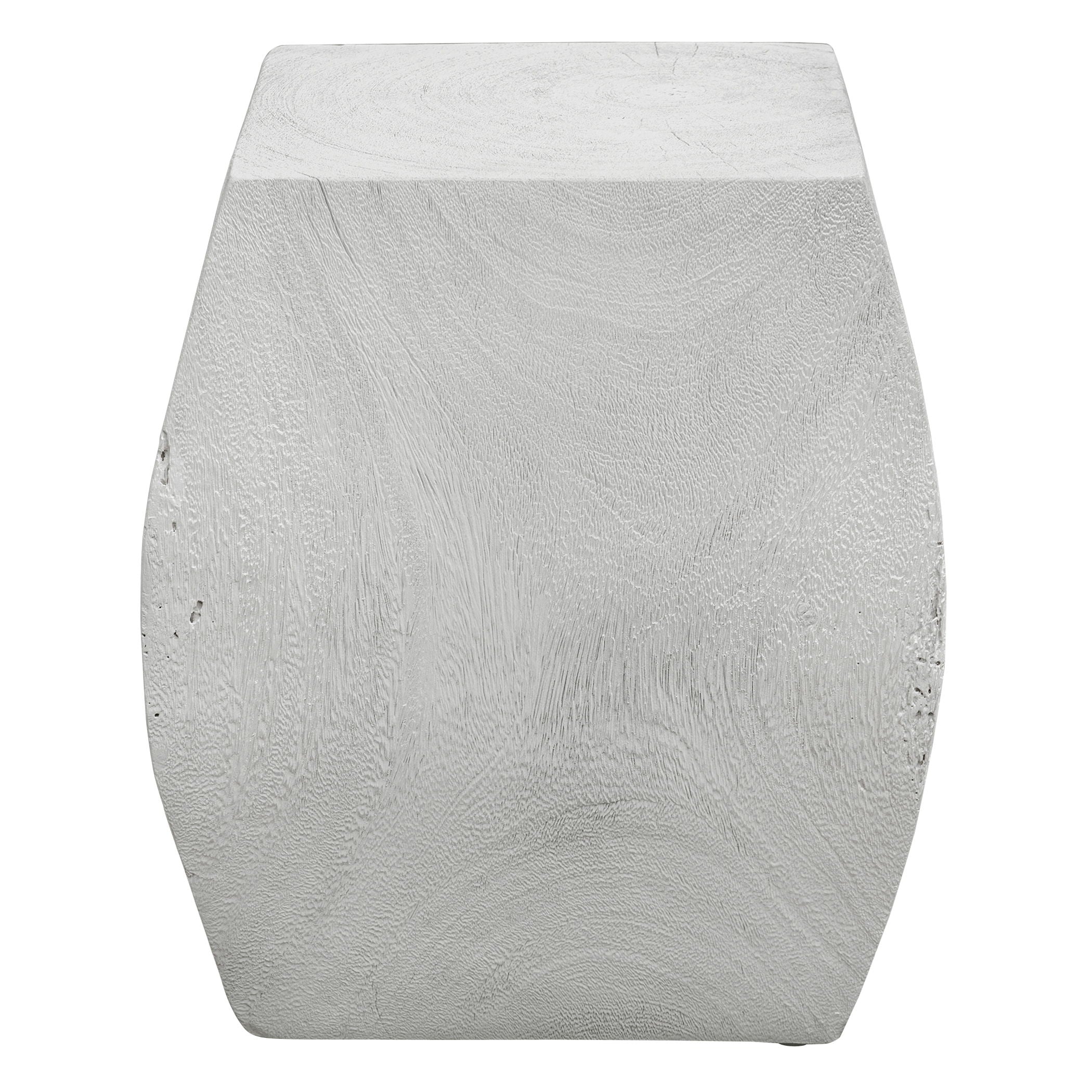 Grove - Ivory Wooden Accent Stool